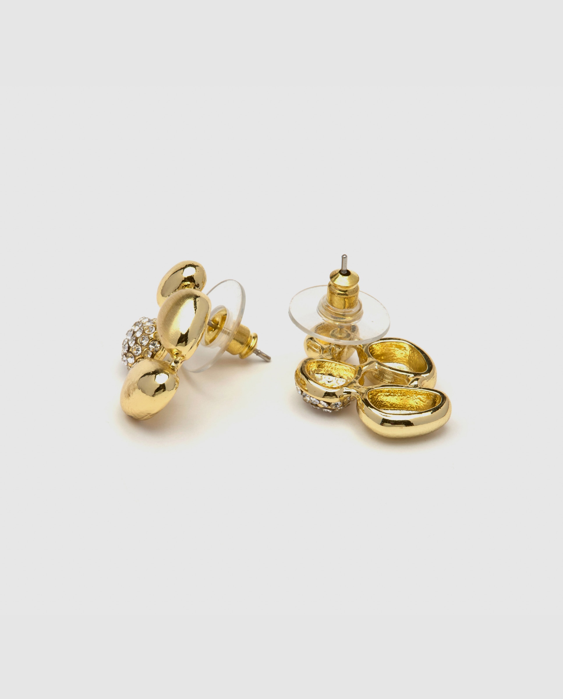 Brincos África Acabados em Ouro Amarelo de 18 Quilates com Zirconita Brilhante Amarelo-6