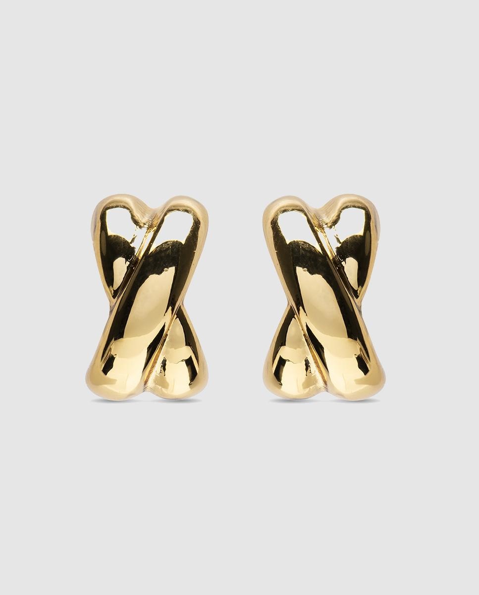 Brincos de Argola Basic Acabados em Ouro Amarelo de 18 Quilates Ouro-1