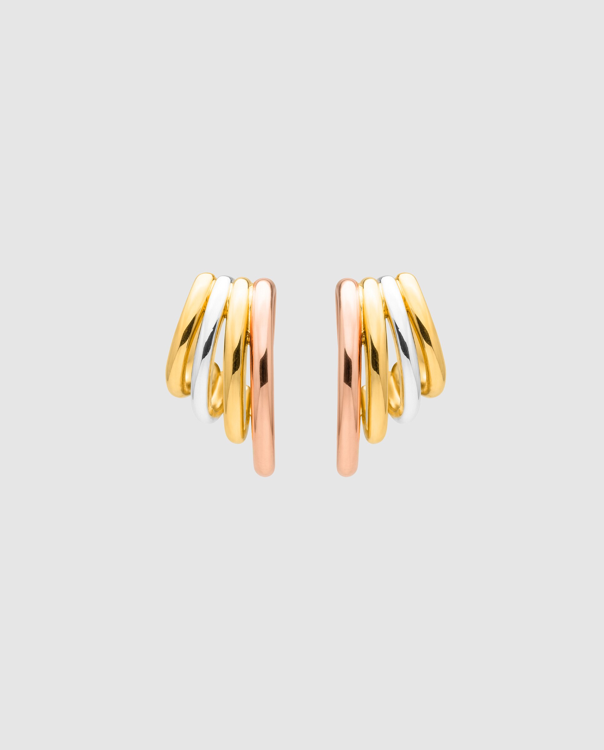 Brincos Basic Acabados em Ouro Amarelo de 18 Quilates Ouro-1