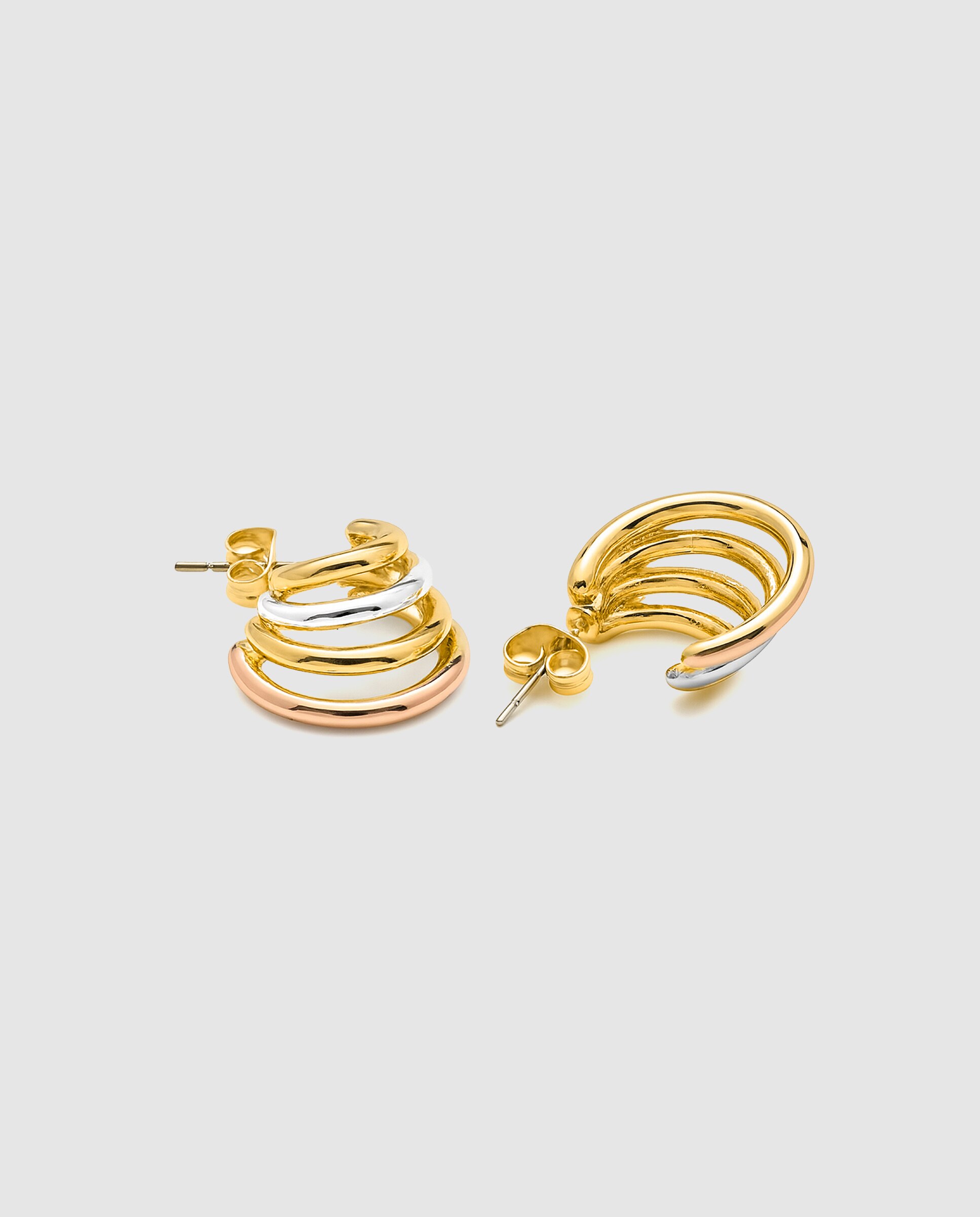Brincos Basic Acabados em Ouro Amarelo de 18 Quilates Ouro-6