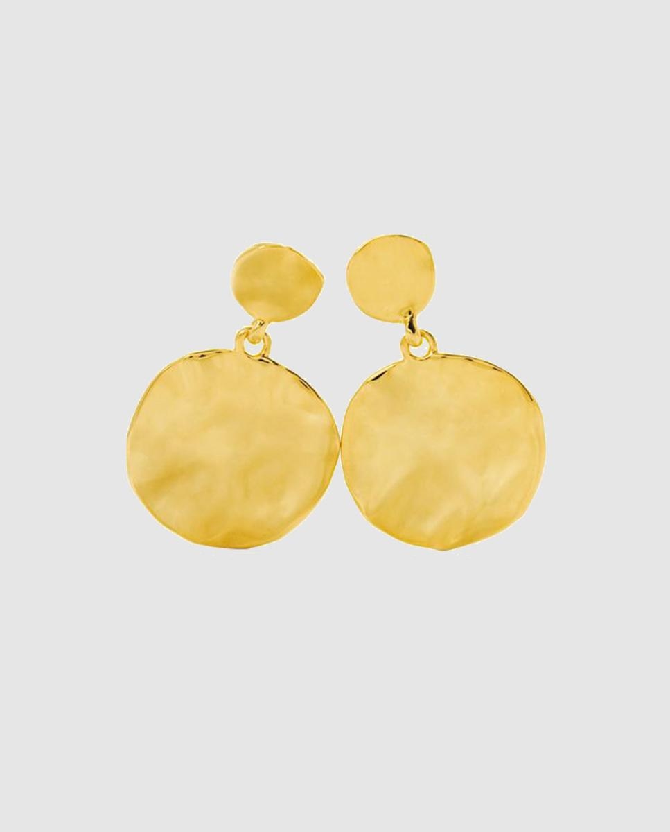 Brincos Basic Acabados em Ouro de 18 Quilates Ouro-1