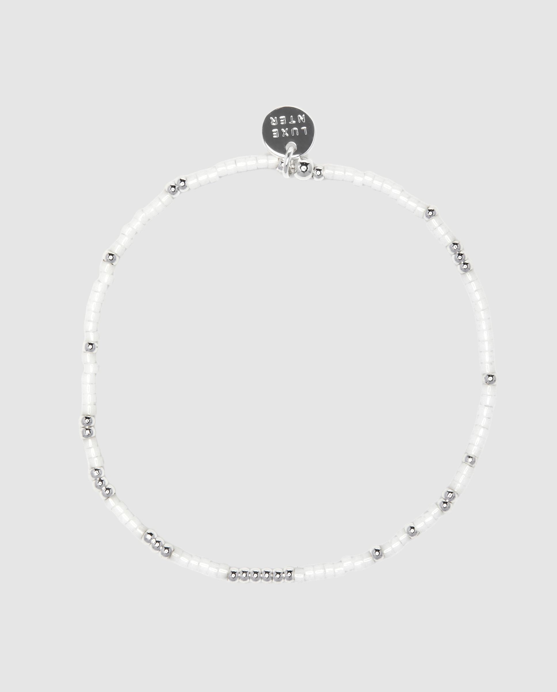 Pulseira de Corrente Boho Acabada em Prata de Lei 925 com Cristal Branco Prata-3