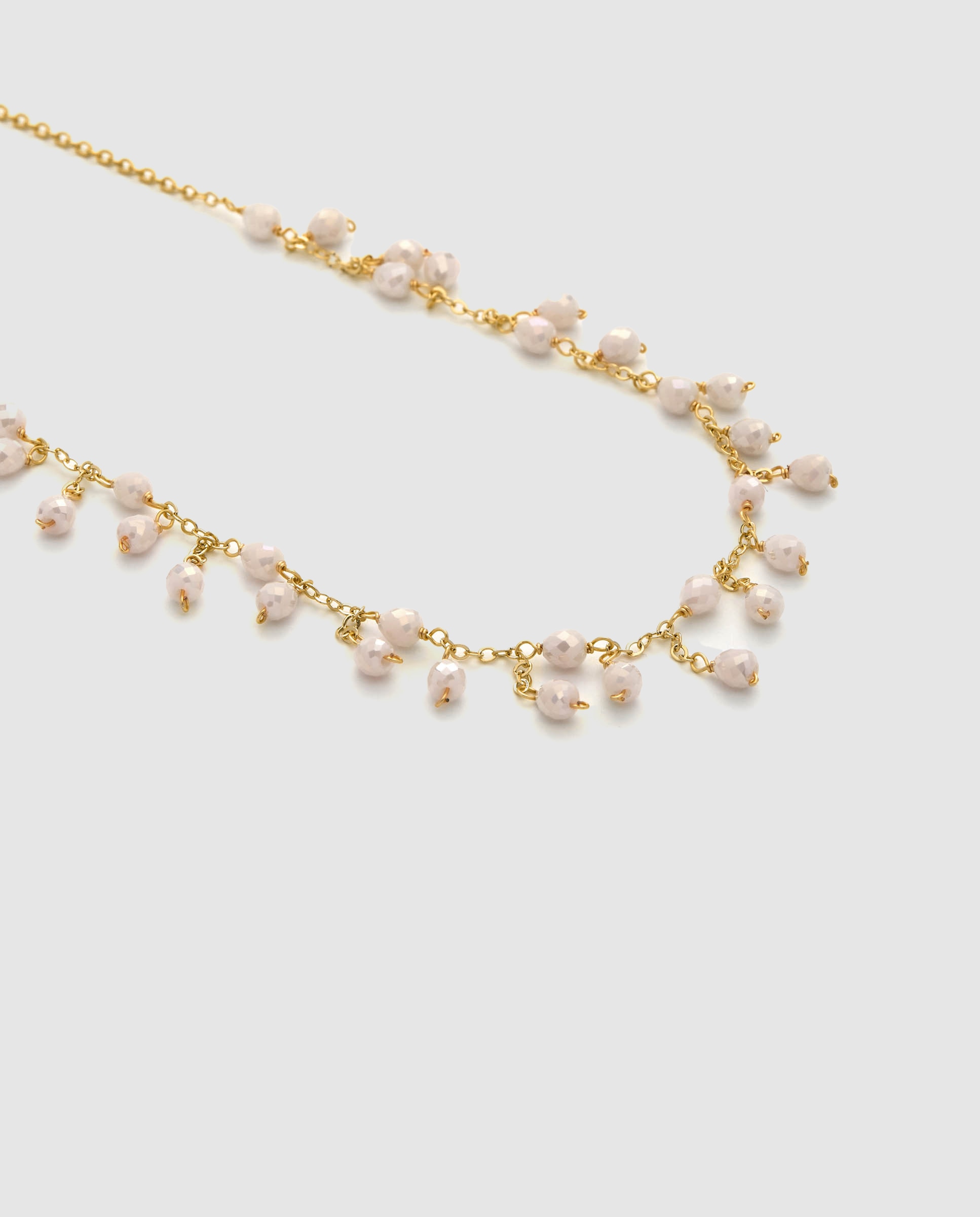 Colar África com Acabamento em Ouro Amarelo de 18 Quilates e Cristal Branco Ouro-6