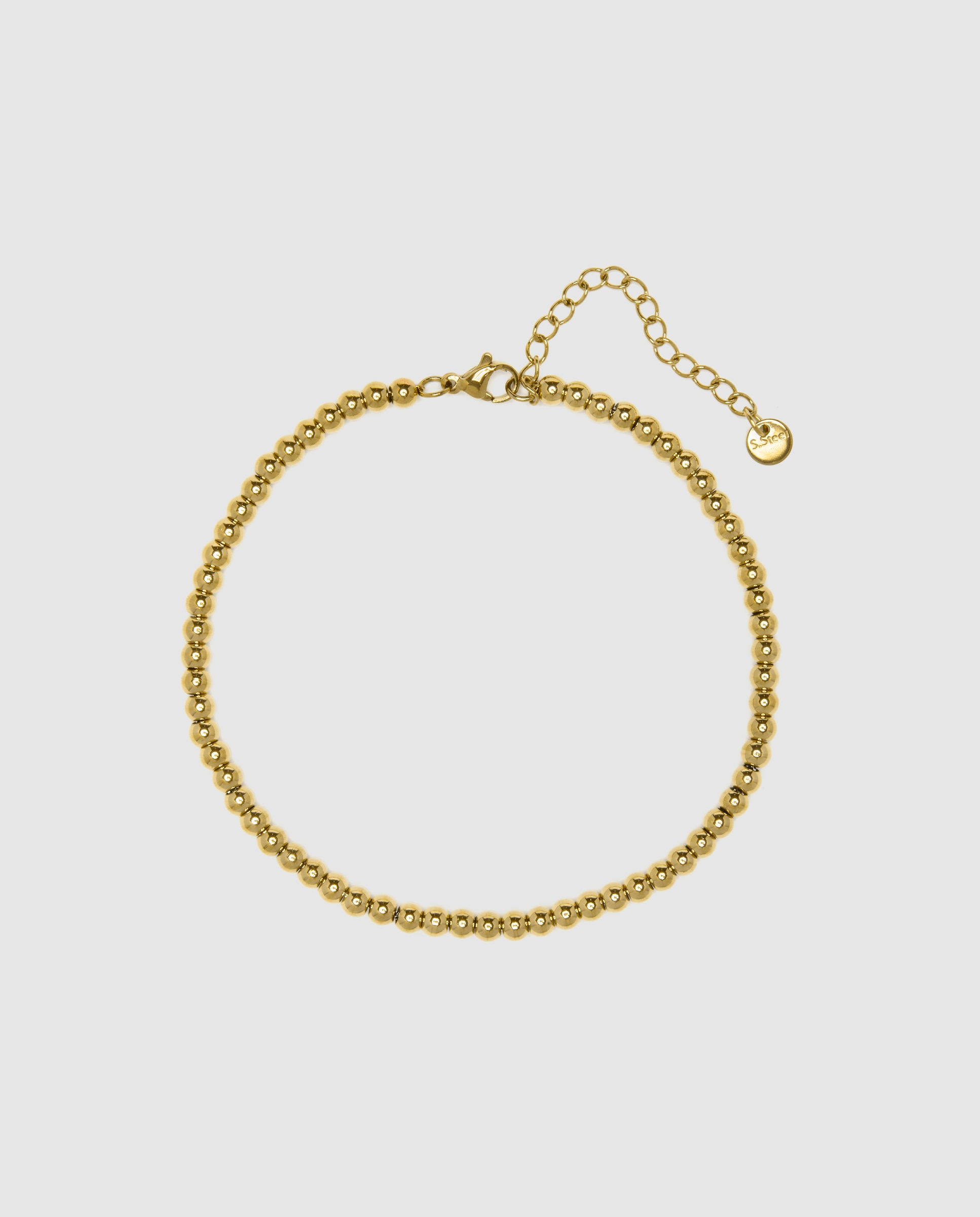 Pulseira de Corrente África de Aço Acabada em Ouro Amarelo de 18 Quilates Ouro-3