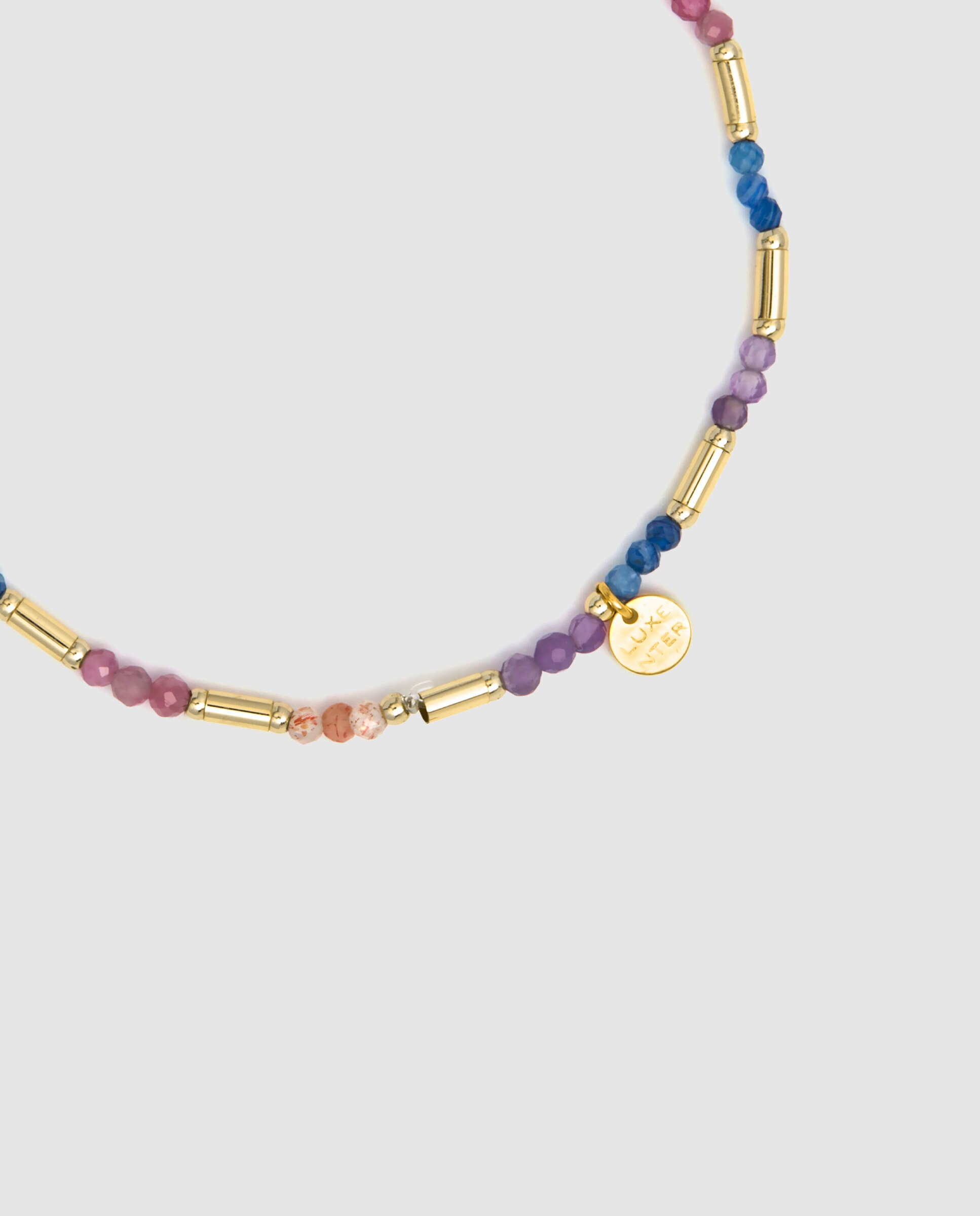 Pulseira de Corrente Make a Wish Acabada em Ouro Amarelo de 18 Quilates com Cristal Multicolor Ouro-7