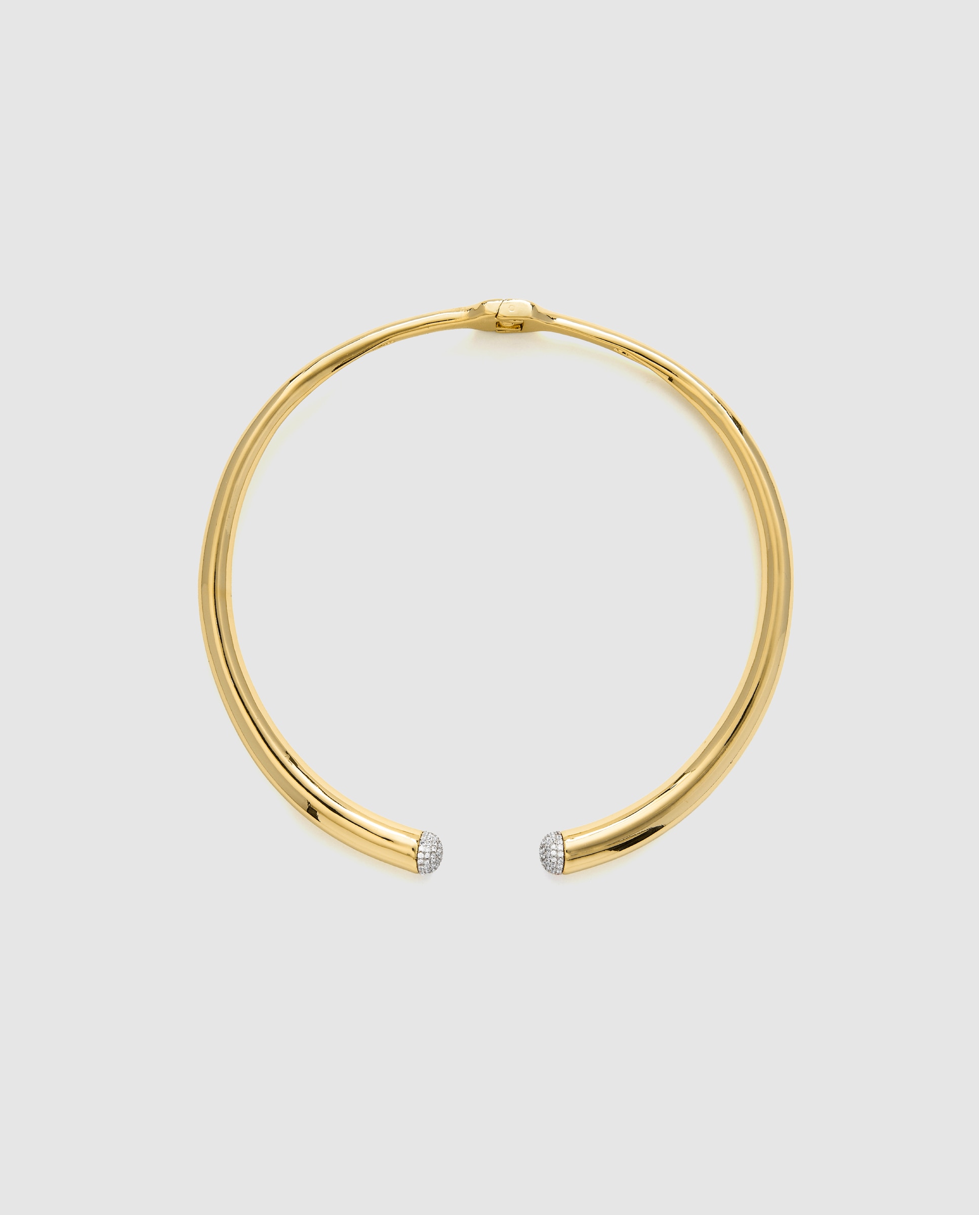 Colar África Acabado em Ouro Amarelo de 18 Quilates com Zirconita Brilhante Ouro-3