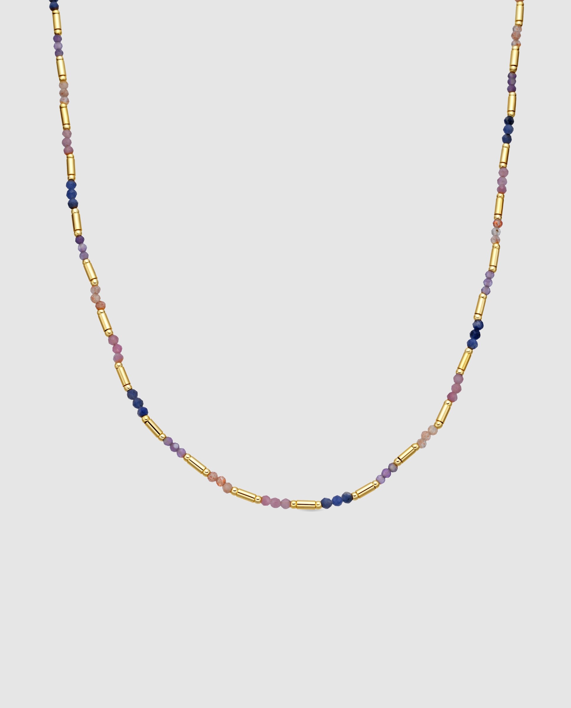 Colar Pide Un Desejo em Ouro Amarelo de 18 Quilates com Cristal Multicolor Ouro-1