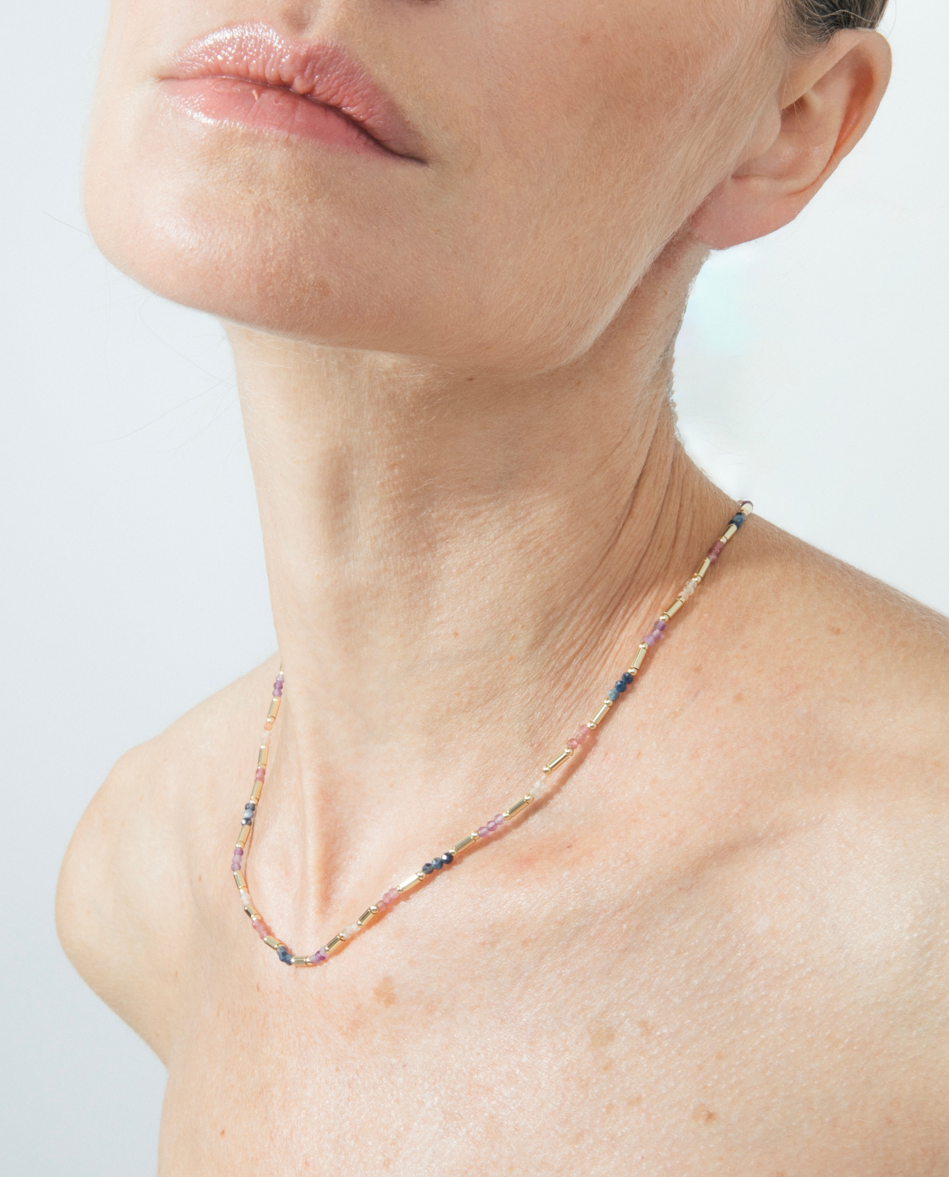 Colar Pide Un Desejo em Ouro Amarelo de 18 Quilates com Cristal Multicolor Ouro-3