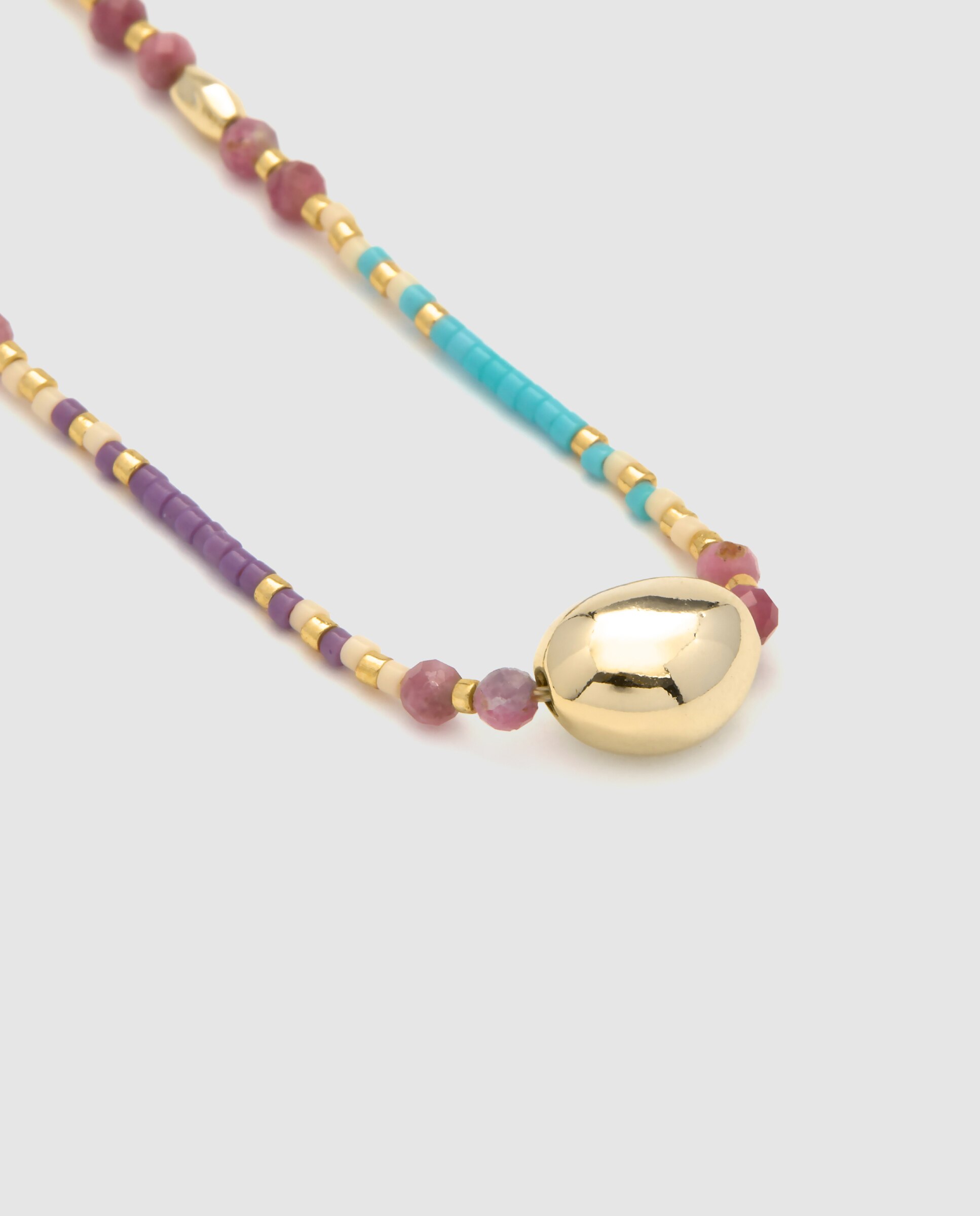 Colar Pide Un Desejo em Ouro Amarelo de 18 Quilates com Cristal Multicolor Ouro-6