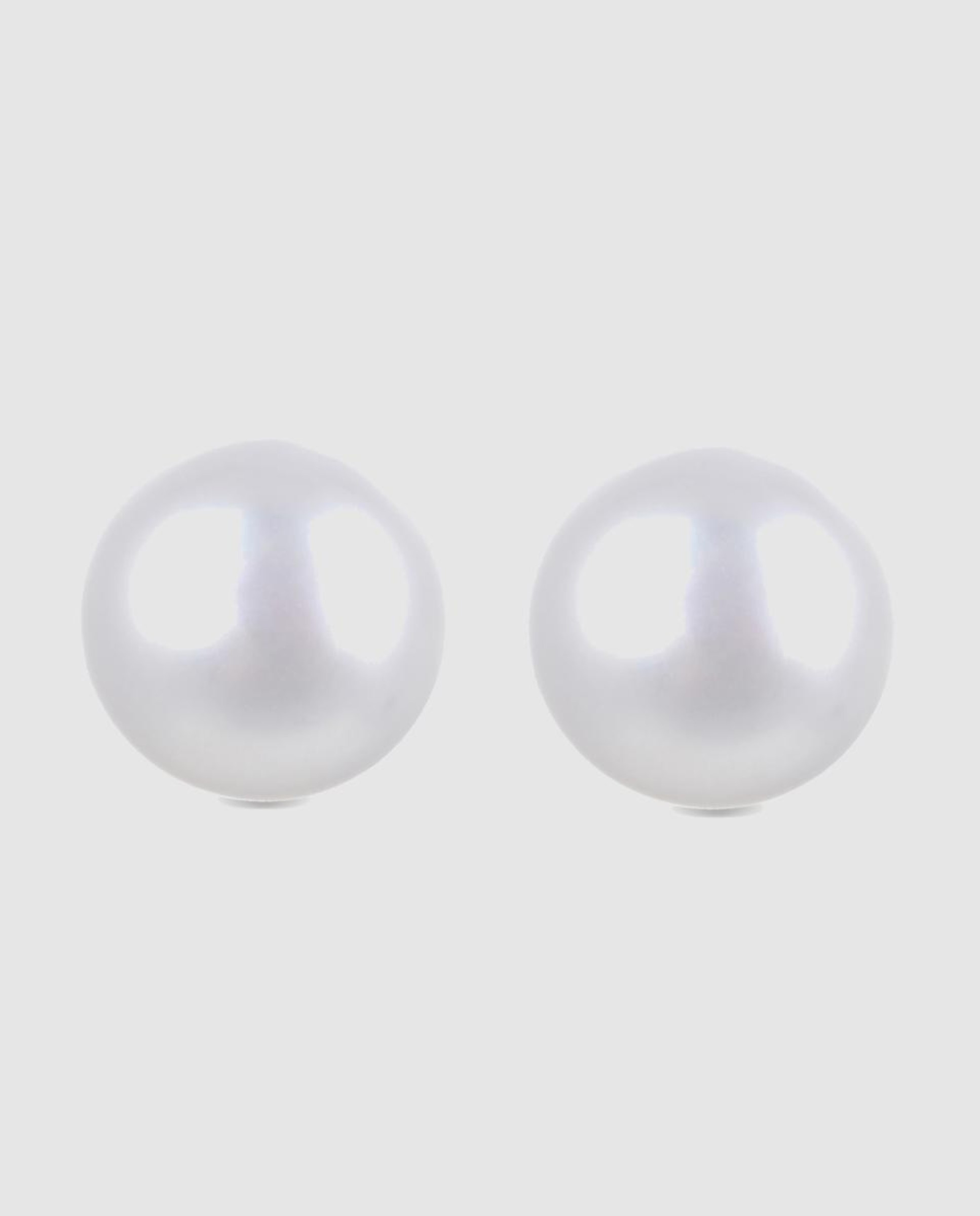 Brincos Essential de Prata de Lei 925 com Acabamento em Ródio e Pérola Branca Branco-1