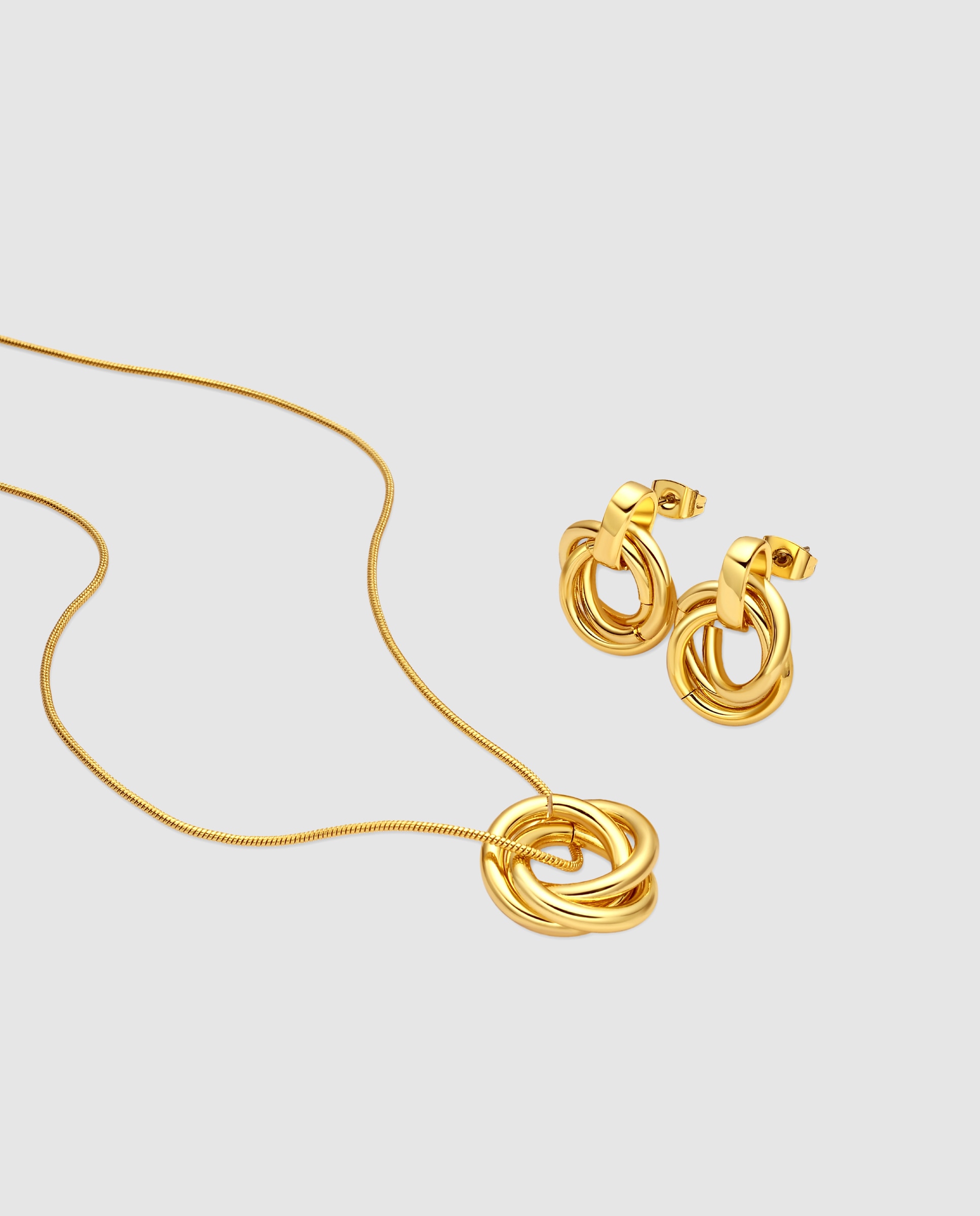 Brincos África com Acabamento em Ouro Amarelo de 18 Quilates Amarelo-1