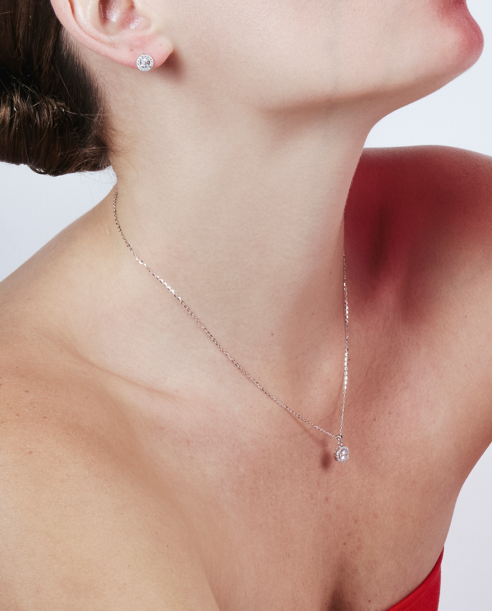 Set Enamorados de Prata de Lei 925 com Acabamento em Ródio e Zirconita Brilhante Prata-3