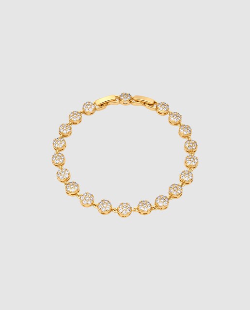 Imagem 0 de Pulseira África com Acabamento em Ouro de 18 Quilates com Zirconita Brilhante