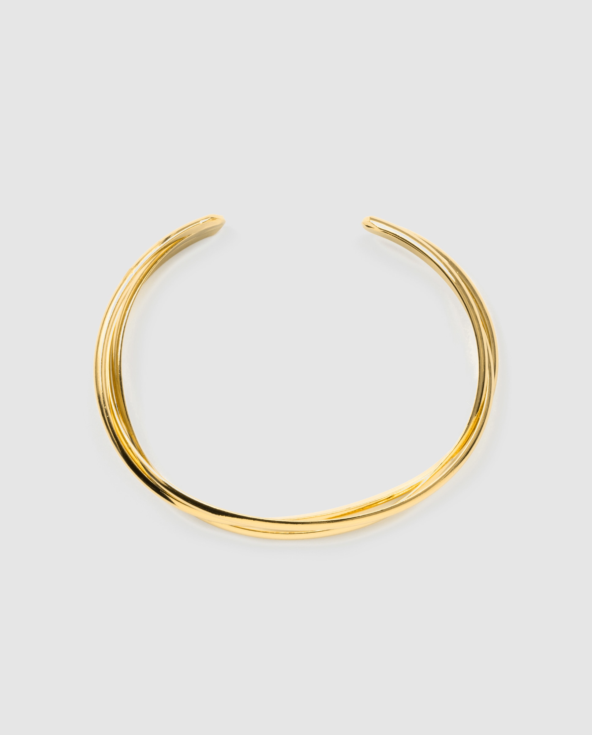 Pulseira Africa Acabada em Ouro Amarelo de 18k Dourado-2