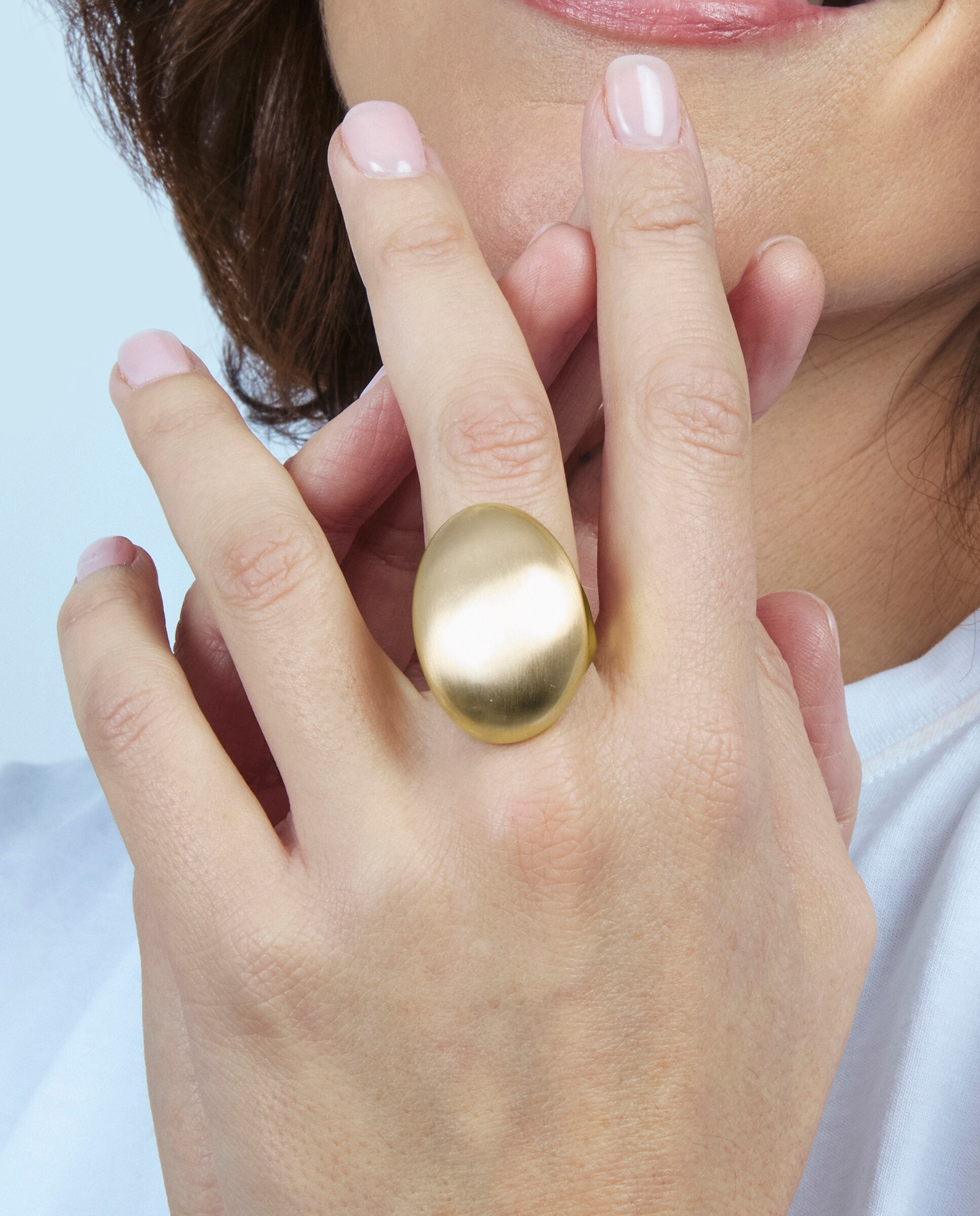 Anel Africa Acabado em Ouro Amarelo de 18k Dourado-4