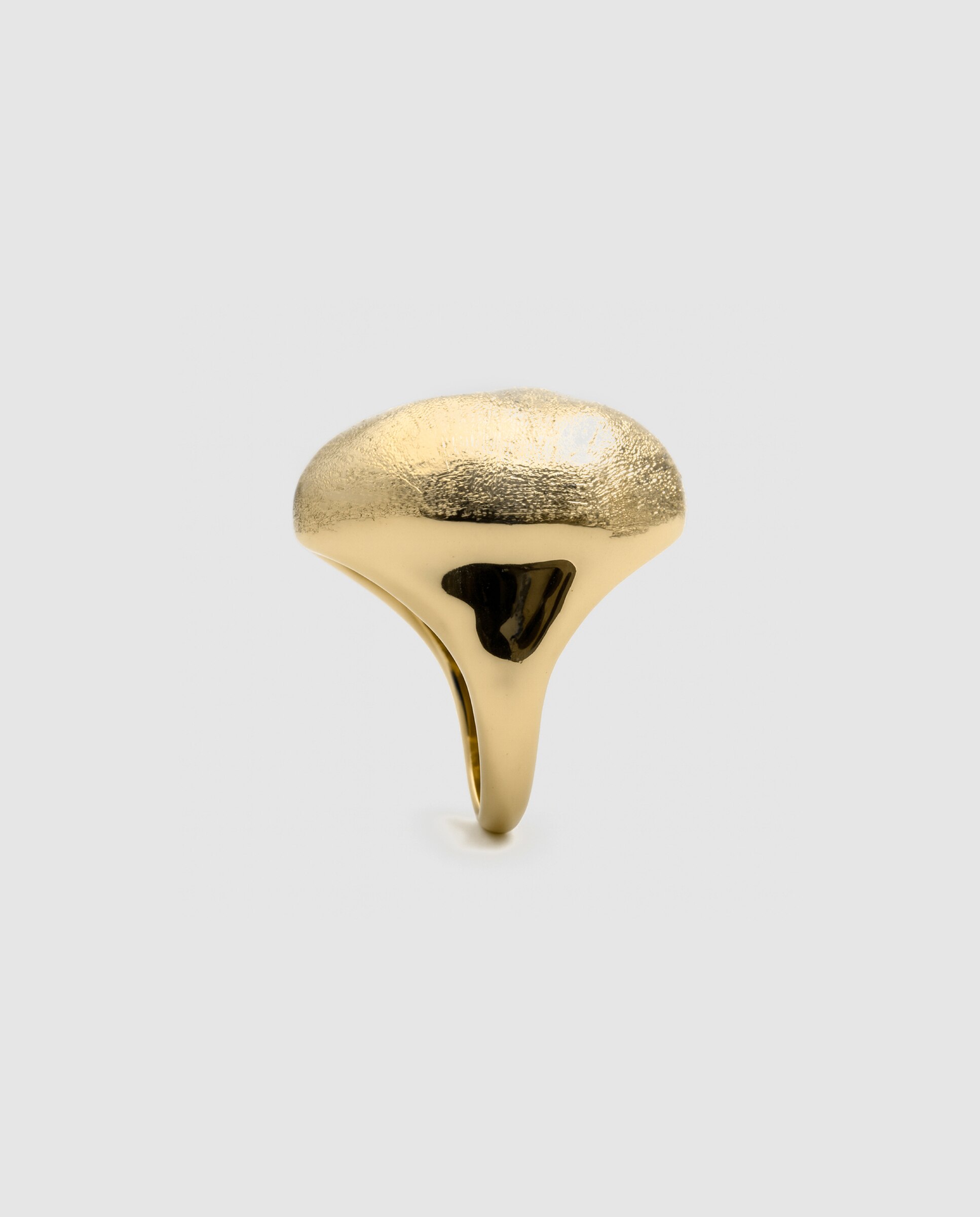 Anel Africa Acabado em Ouro Amarelo de 18k Dourado-3