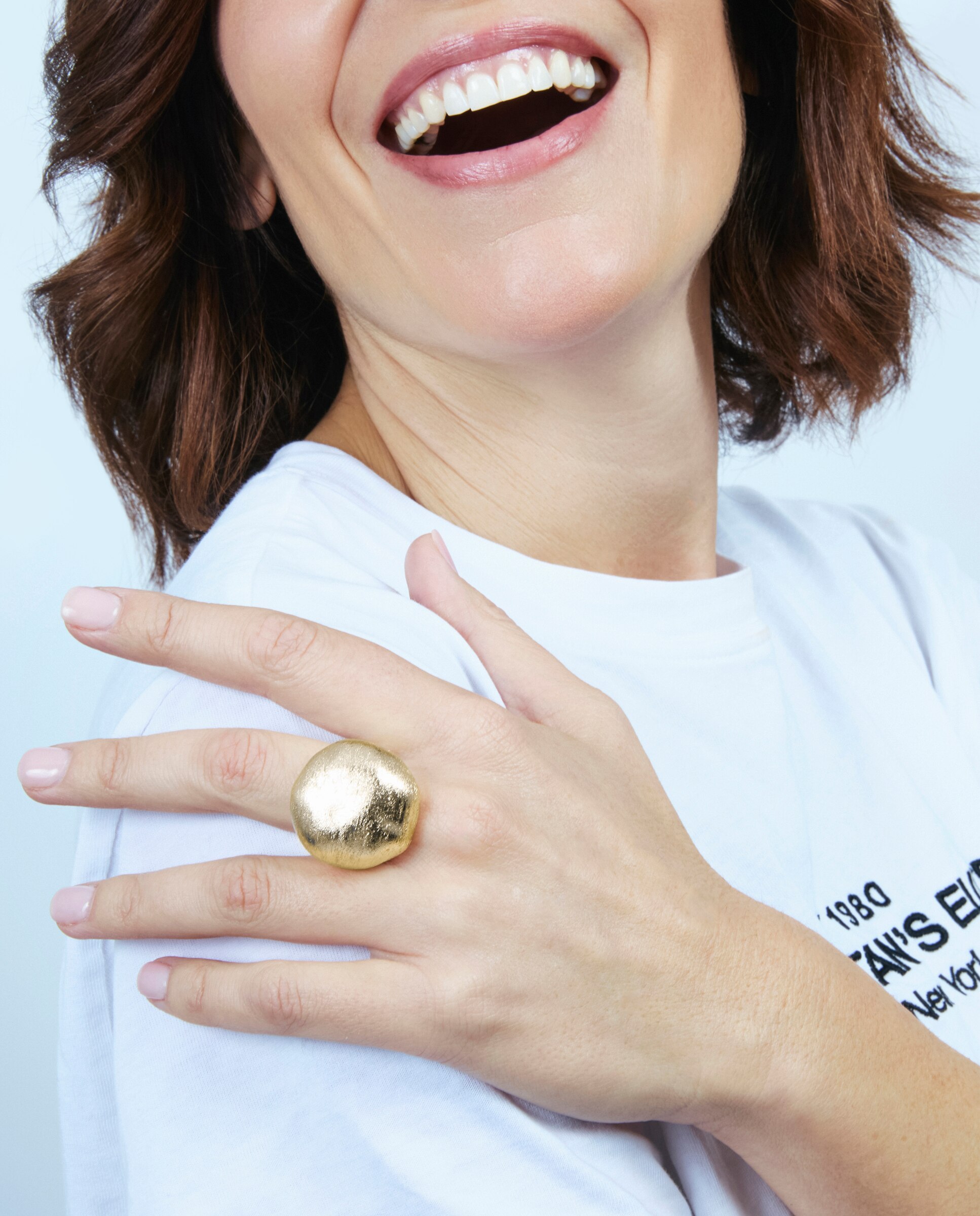 Anel Africa Acabado em Ouro Amarelo de 18k Dourado-5