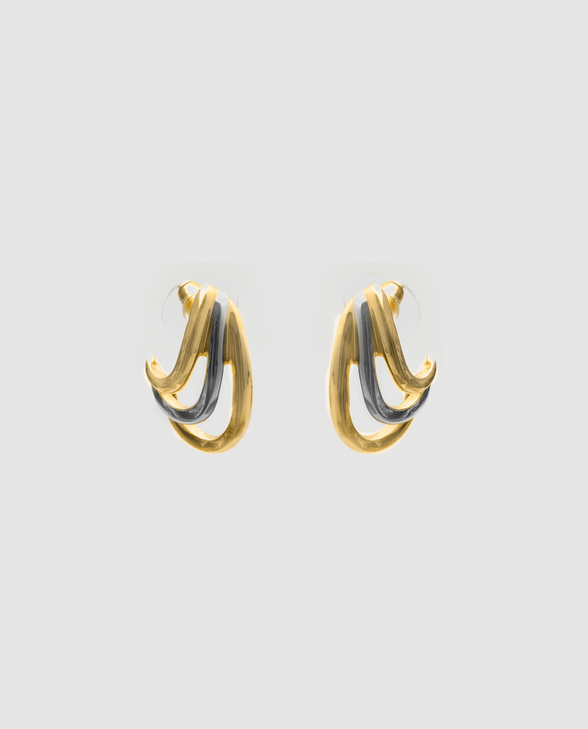 Brincos Africa com Acabamentos em Ouro Amarelo de 18k Multicolor-3