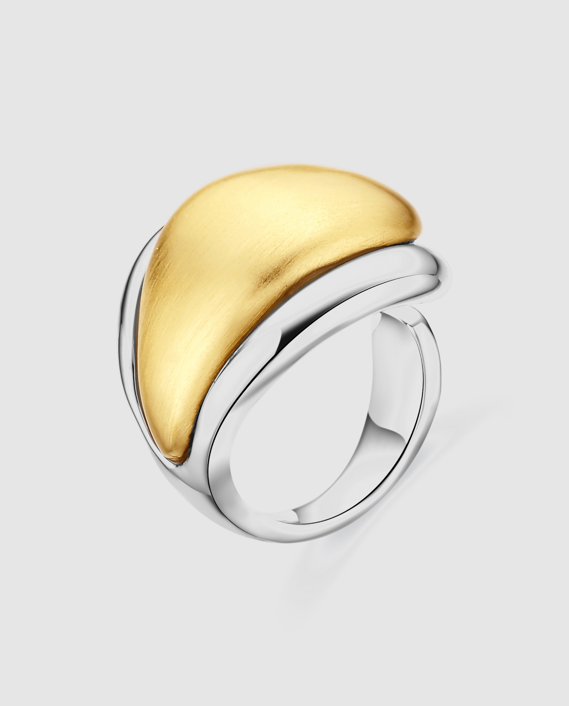 Imagem 0 de Anel Africa com Acabamento em Ouro Amarelo 18k e Ródio