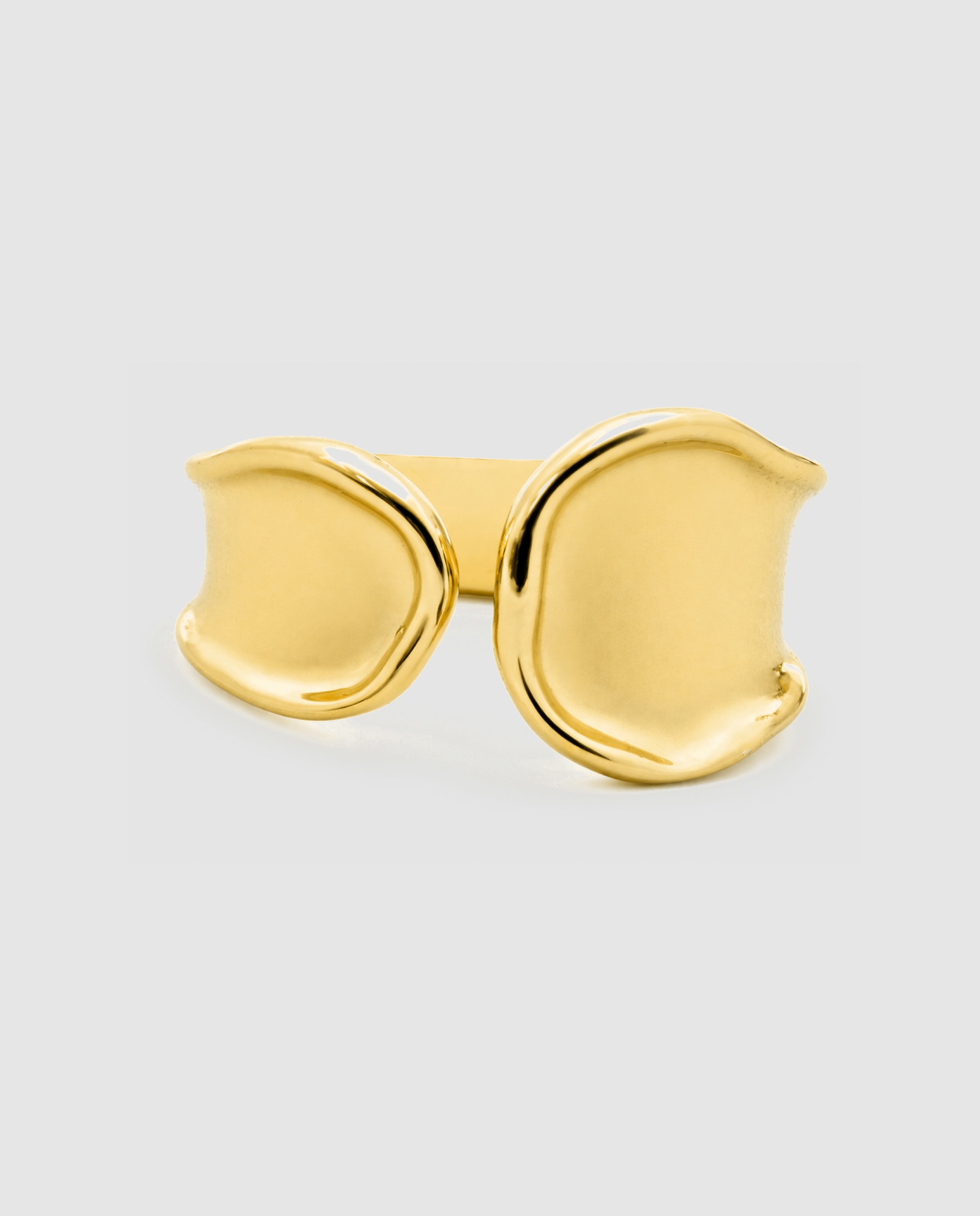 Anel Africa Acabado em Ouro Amarelo de 18k Dourado-3