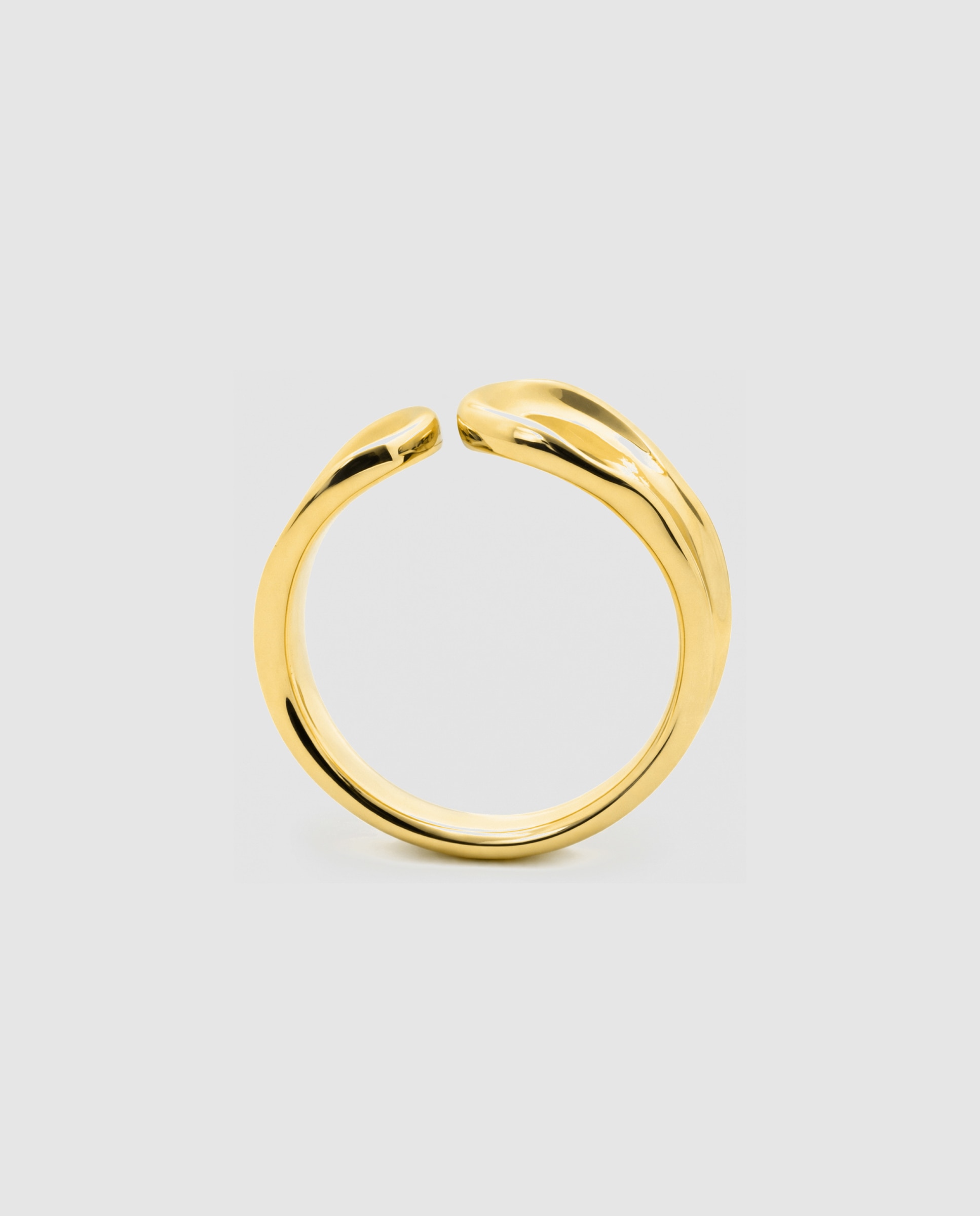 Anel Africa Acabado em Ouro Amarelo de 18k Dourado-4