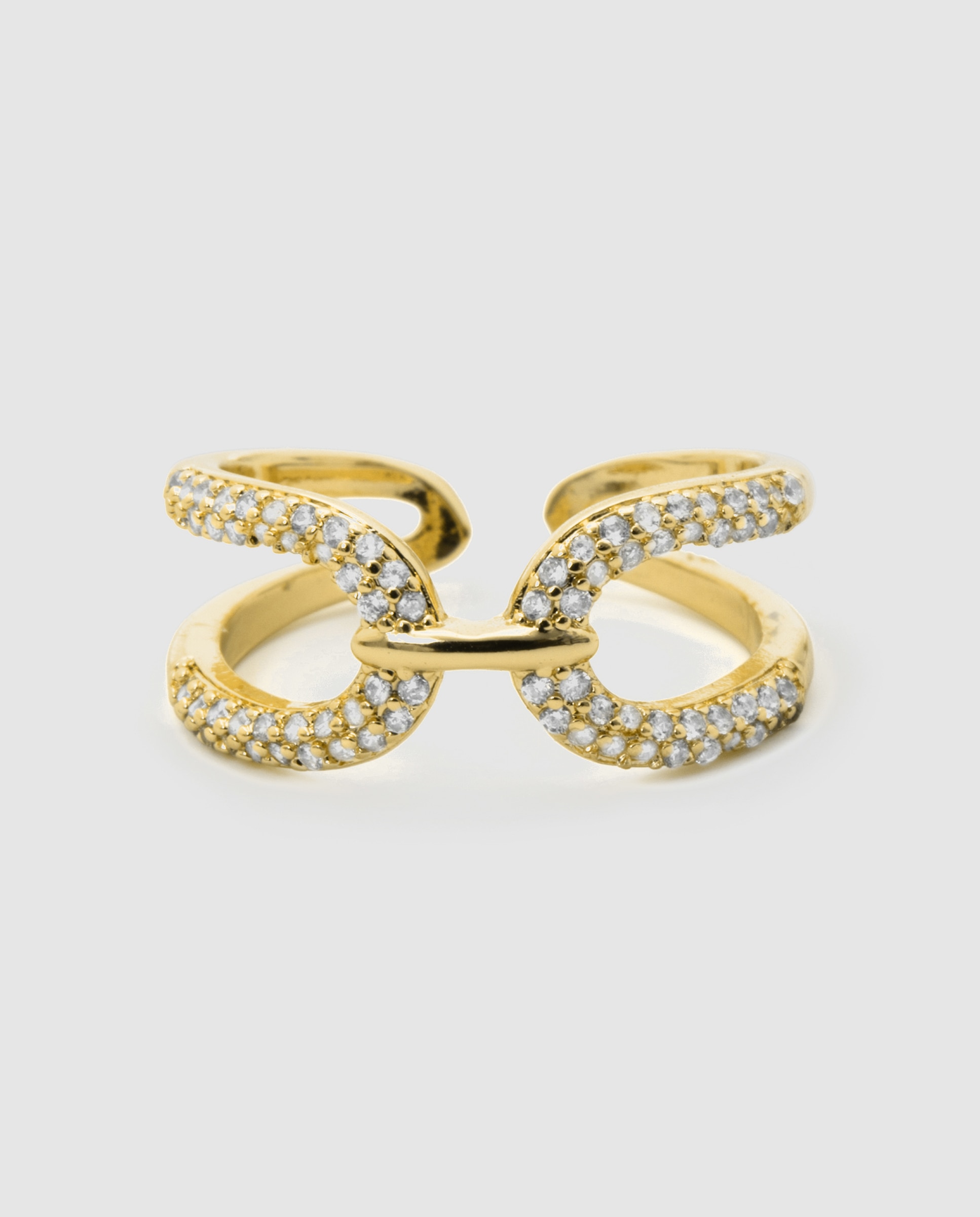 Anel Africa com Zirconita Brilhante em Ouro Amarelo de 18k Dourado-3