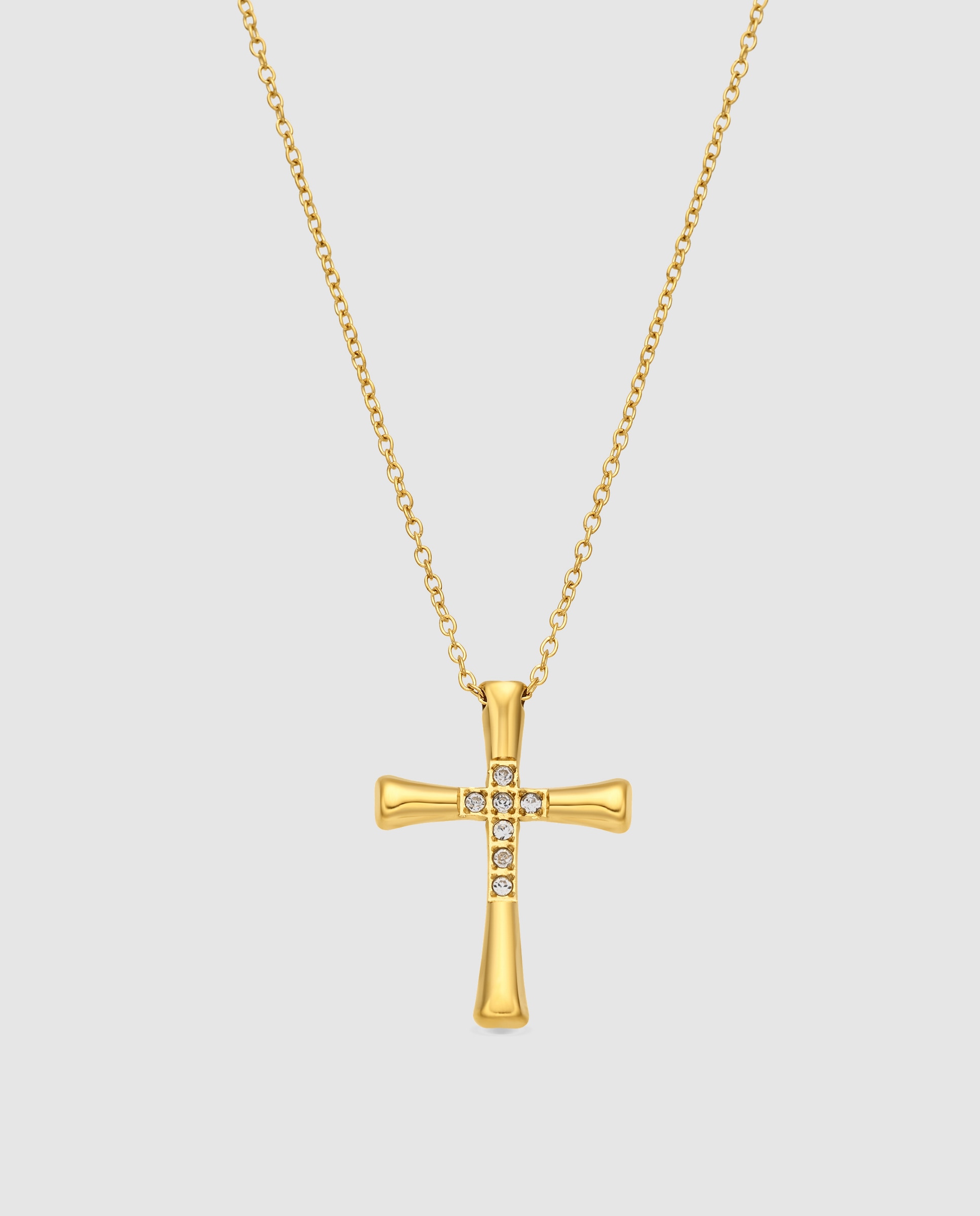 Imagem 0 de Colar Boho de Aço com Acabamento em Ouro Amarelo 18 Quilates e Zirconita Brilhante