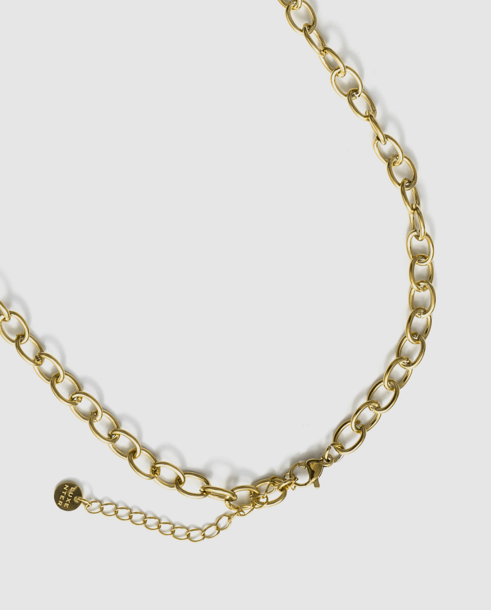 Colar Boho de Aço em Ouro Amarelo 18 Quilates com Pérola Branca Pérola-7
