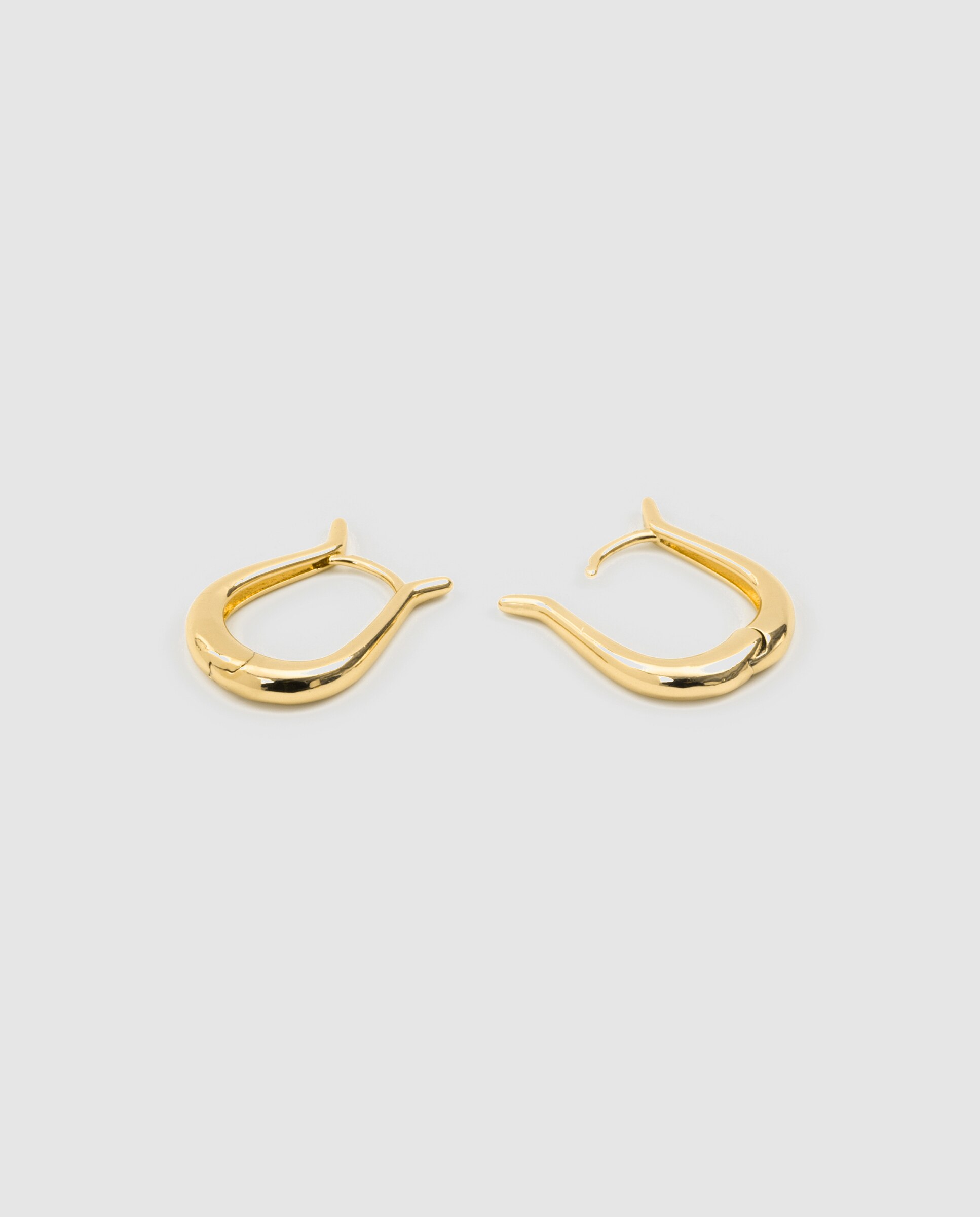 Brincos de Argola Basic Acabados em Ouro Amarelo de 18k Dourado-3