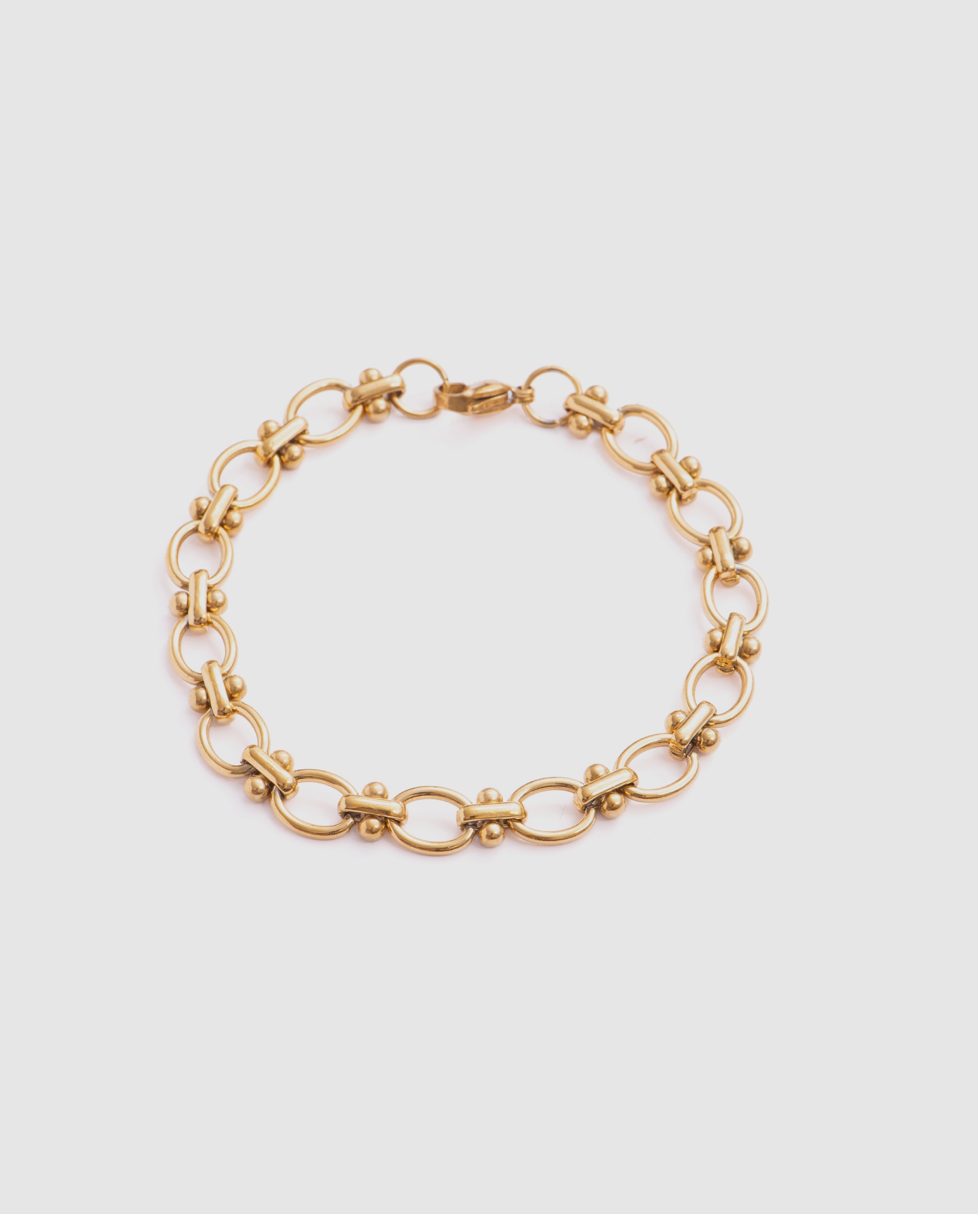 Imagem 0 de Pulseira de Correntes África Acabada em Ouro Amarelo de 18 Quilates