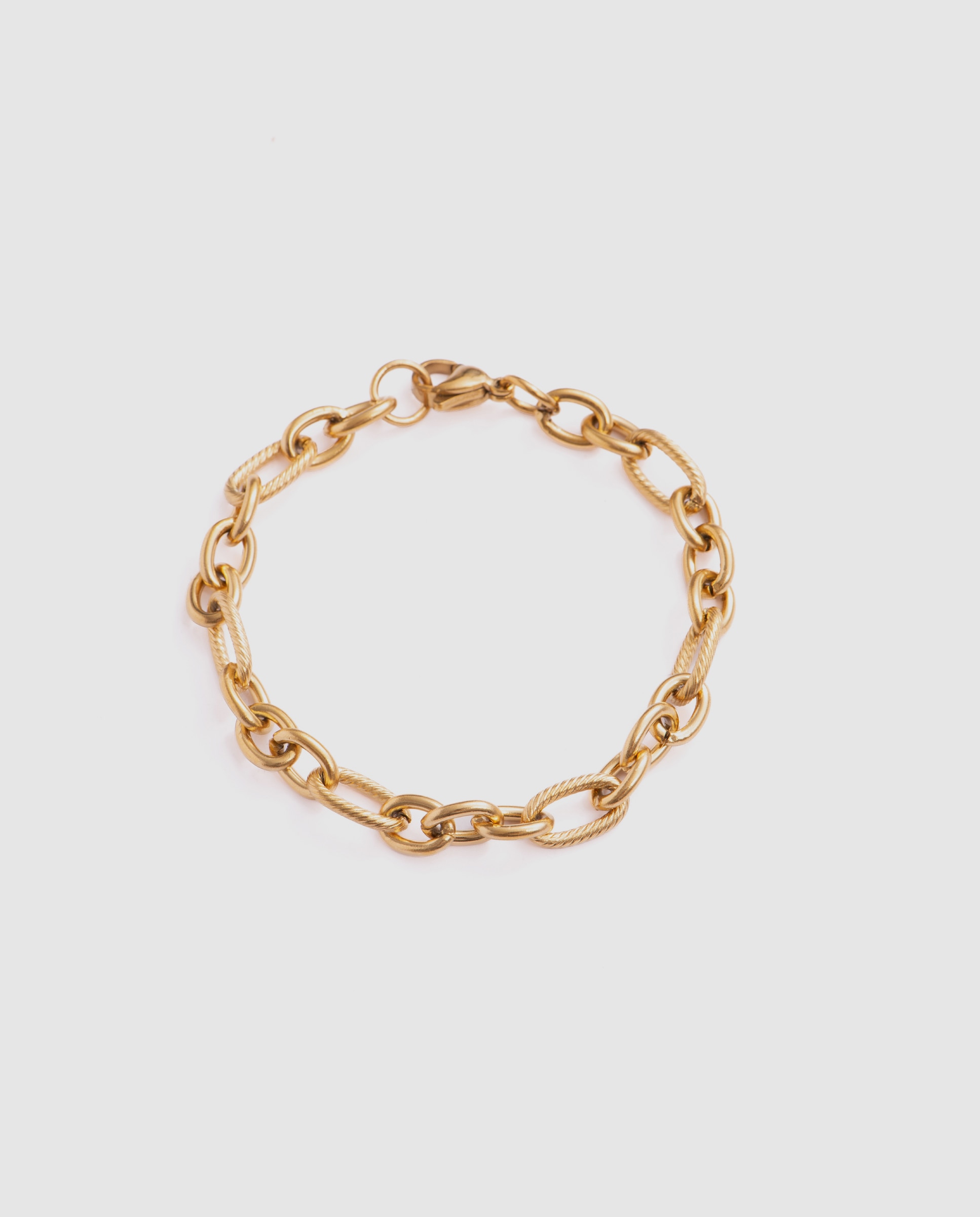 Imagem 0 de Pulseira de Correntes África Acabada em Ouro Amarelo de 18 Quilates