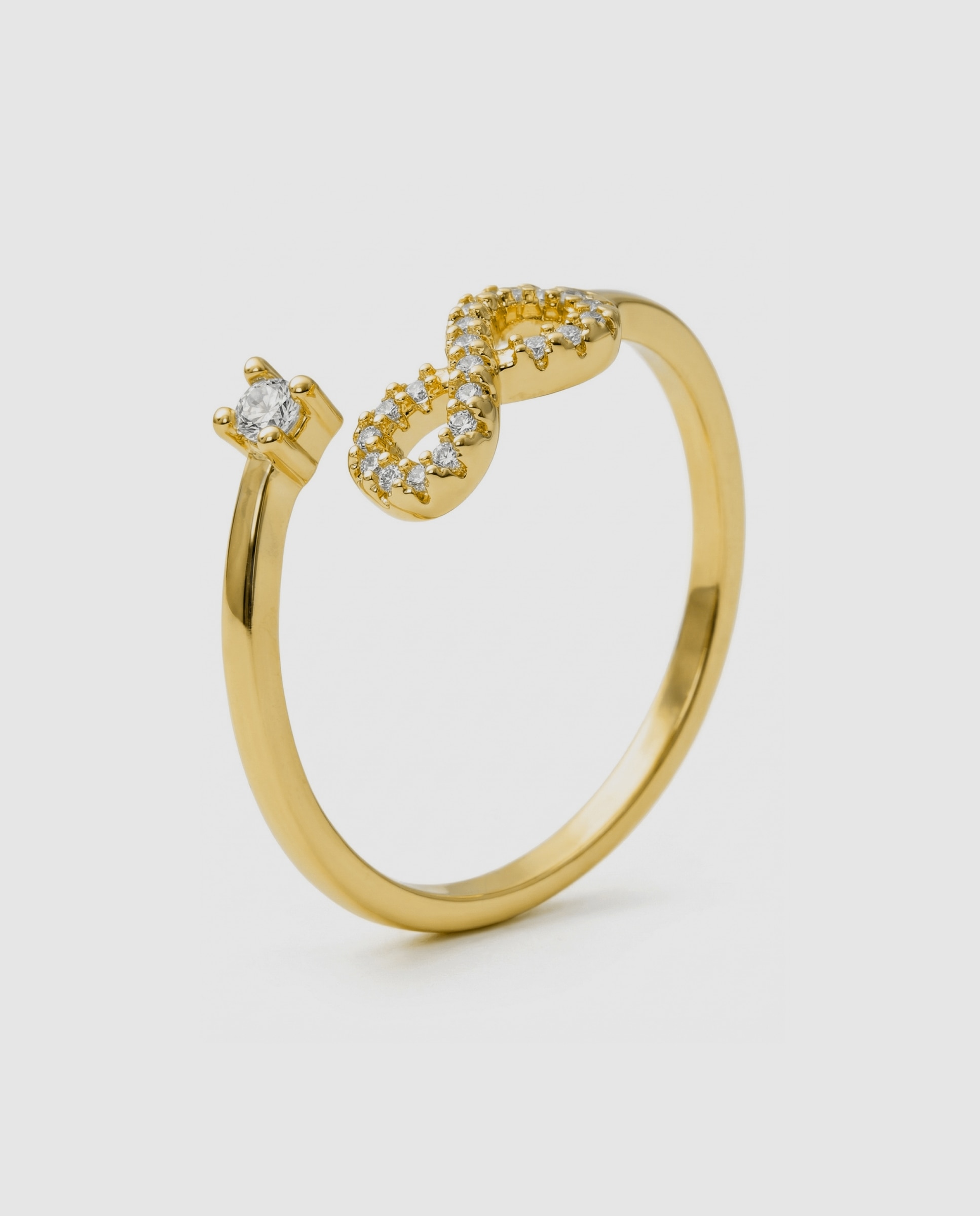 Anel Africa com Zirconita Brilhante em Ouro Amarelo de 18k Dourado-1