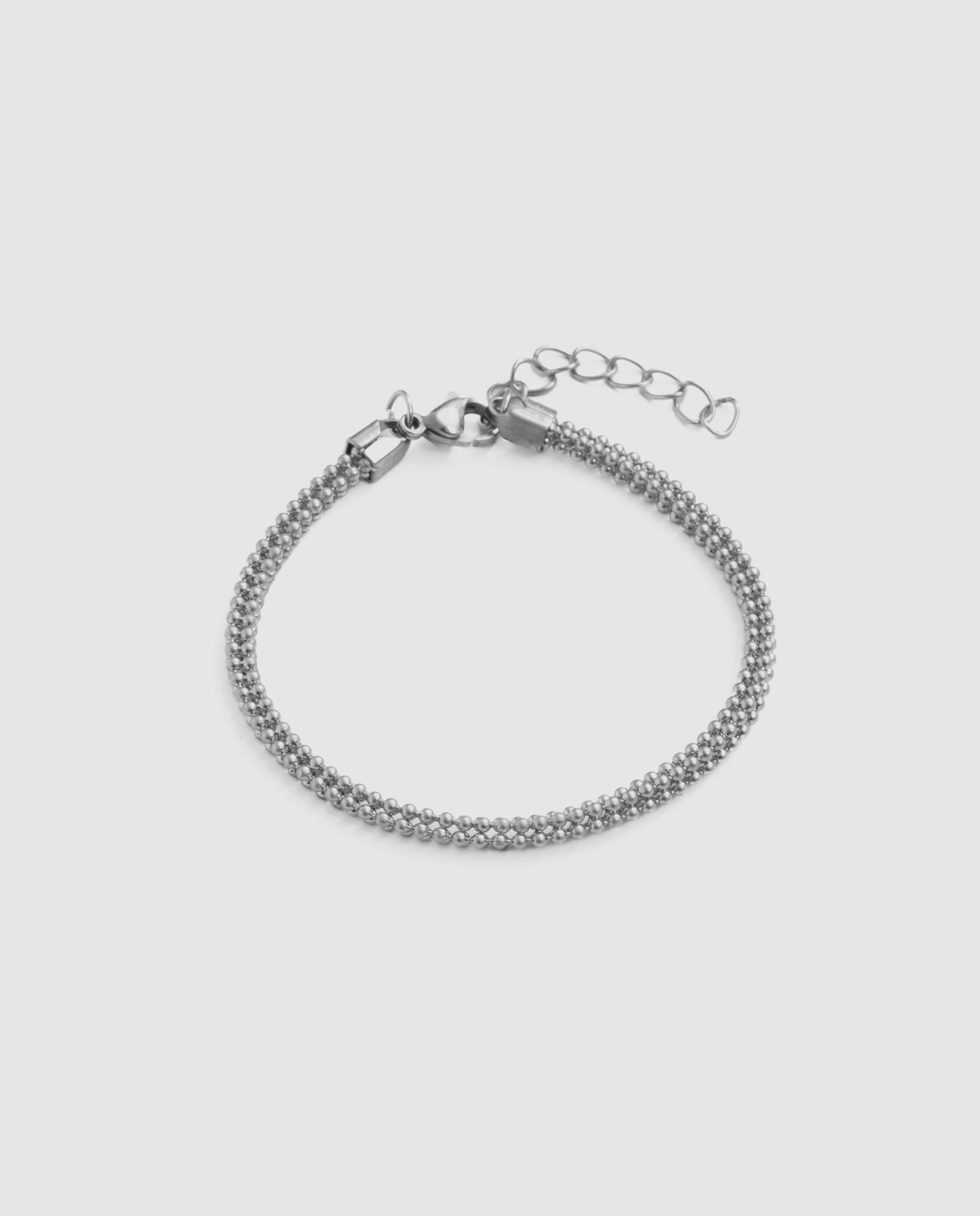 Imagem 0 de Pulseira de Correntes África Acabada em Ródio