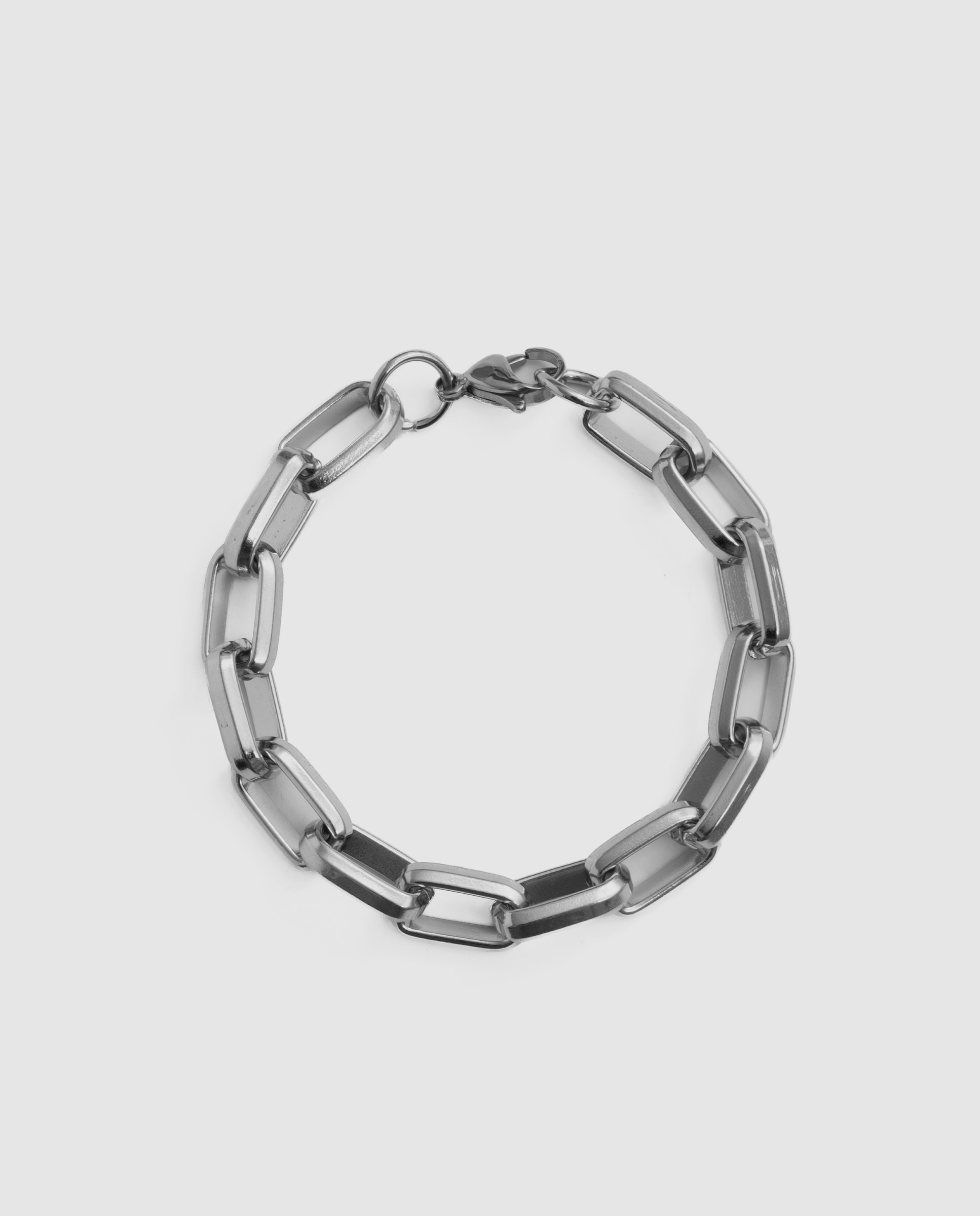 Pulseira de Correntes África Acabada em Ródio Prateado-2