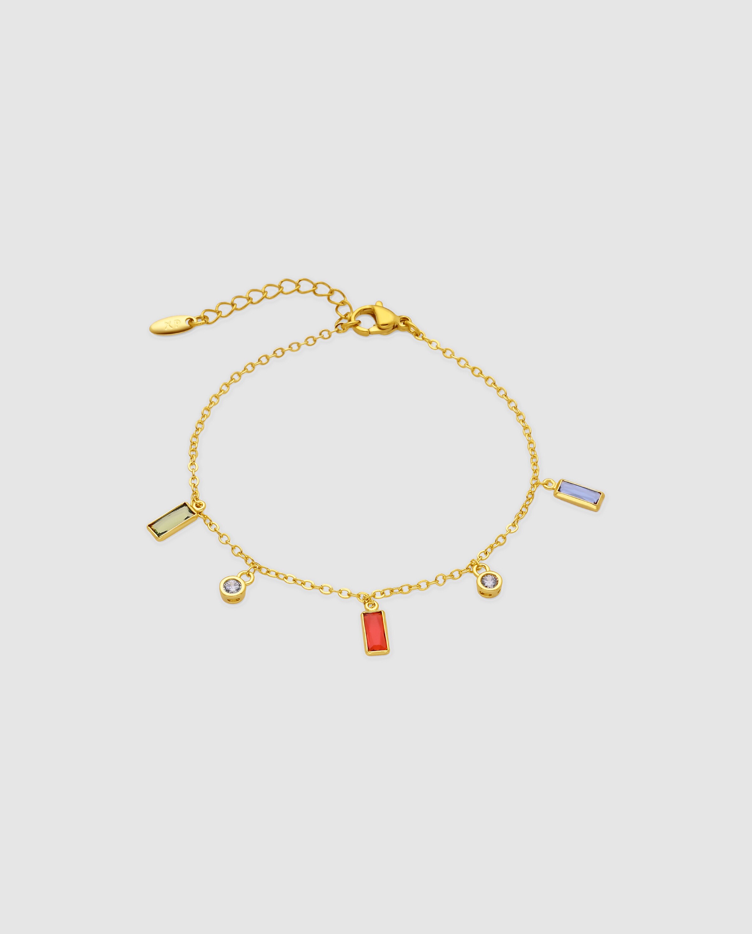 Imagem 0 de Pulseira Special Edition com Zirconita Multicolor Acabada em Ouro Amarelo de 18k