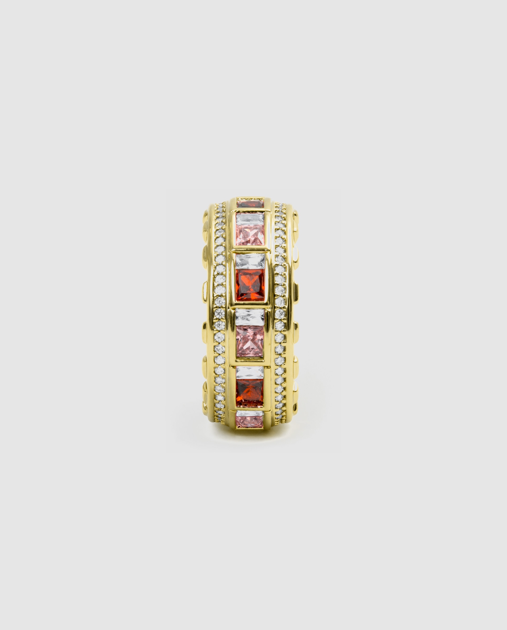 Anel Special Edition com Zirconita Multicolor Acabado em Ouro Amarelo de 18k Multicolor-2