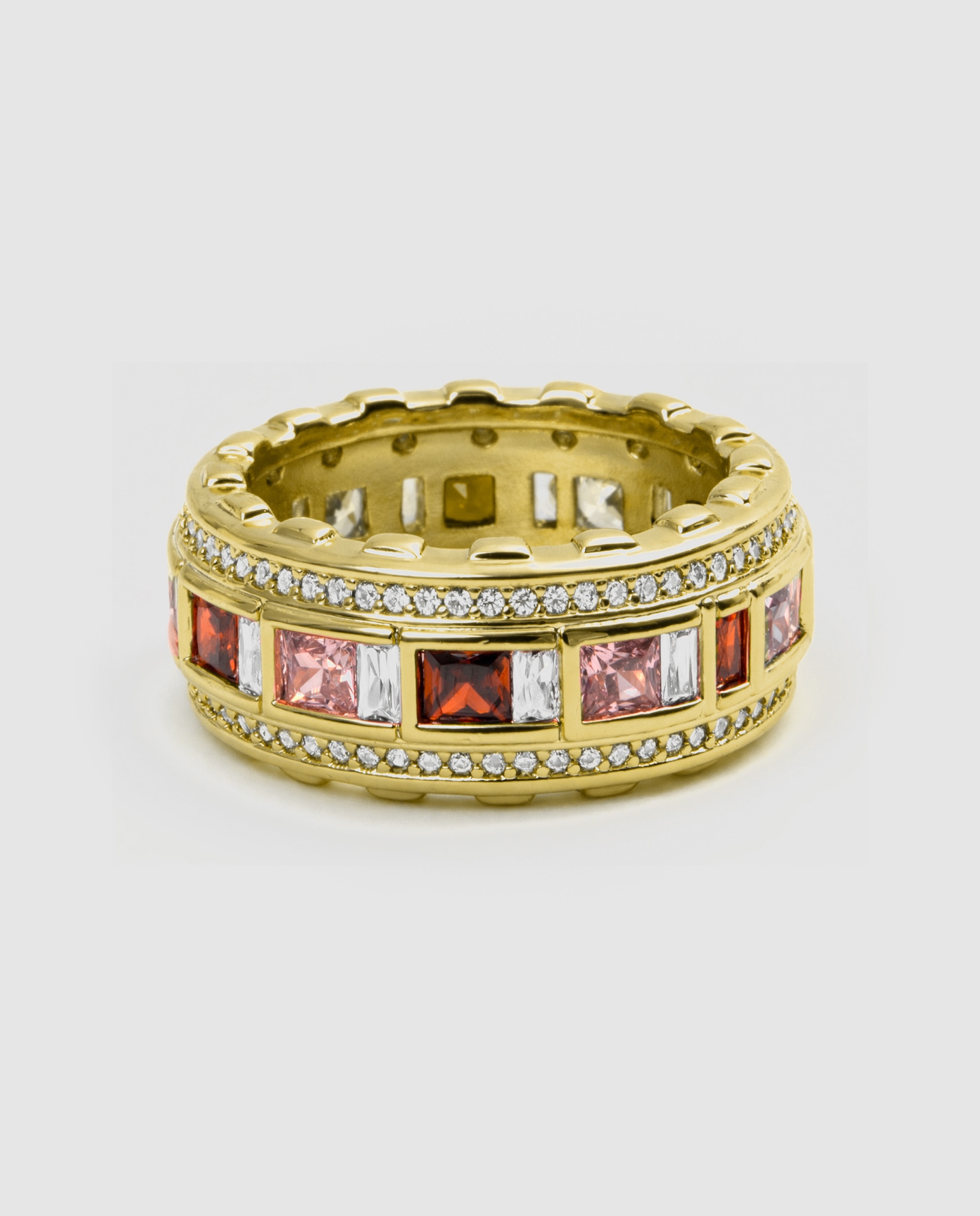 Anel Special Edition com Zirconita Multicolor Acabado em Ouro Amarelo de 18k Multicolor-3