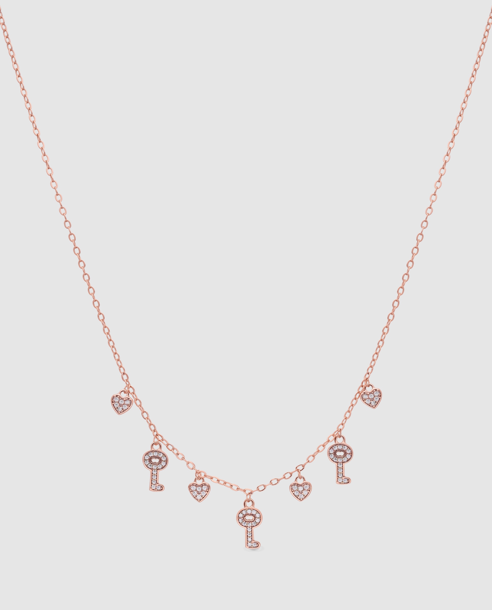 Colar Special Edition com Acabamento em Ouro Rosa de 18 Quilates e Zirconita Brilhante Rosa-1