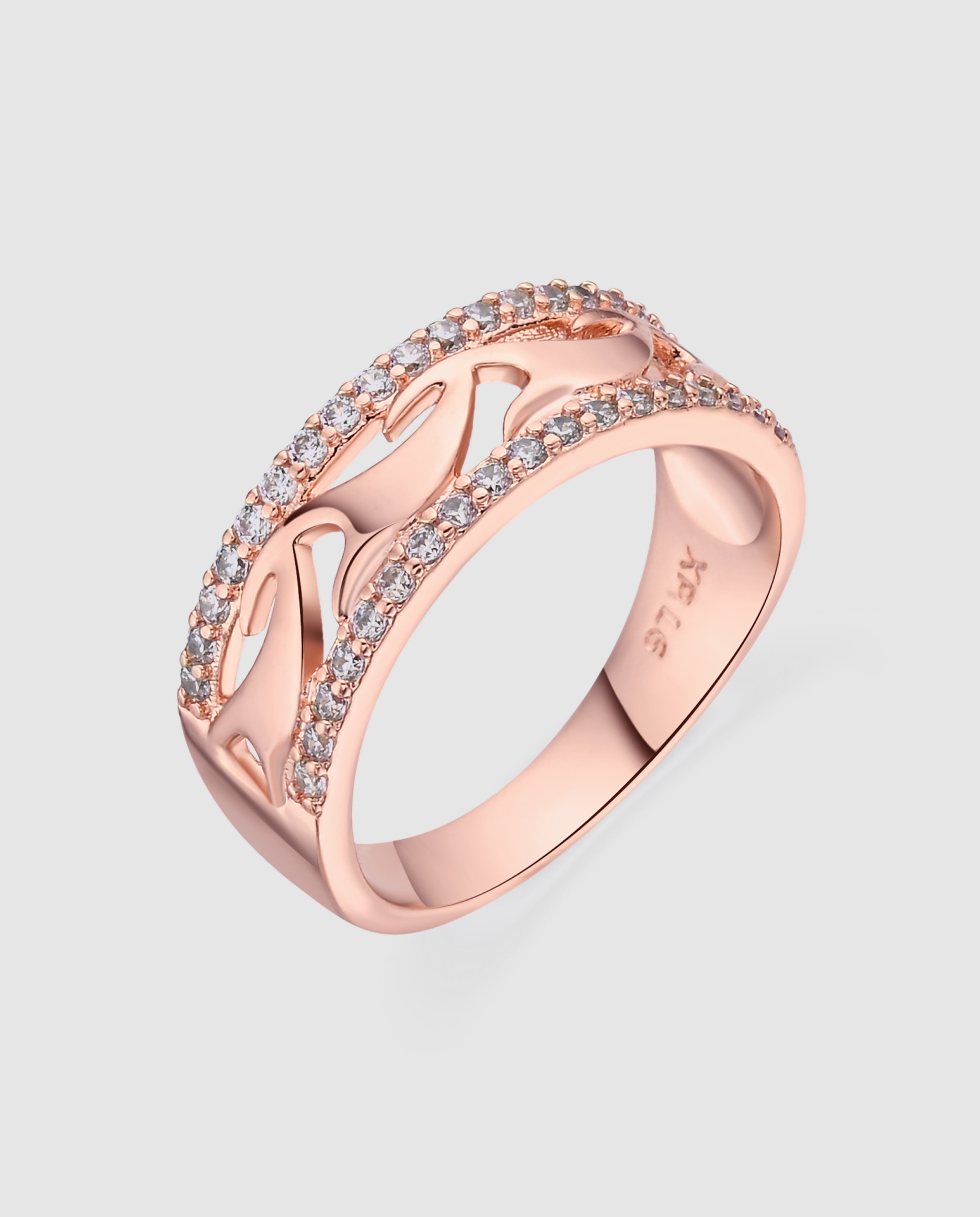 Anel Special Edition com Zirconita Brilhante em Ouro Rosa 18k Dourado-1