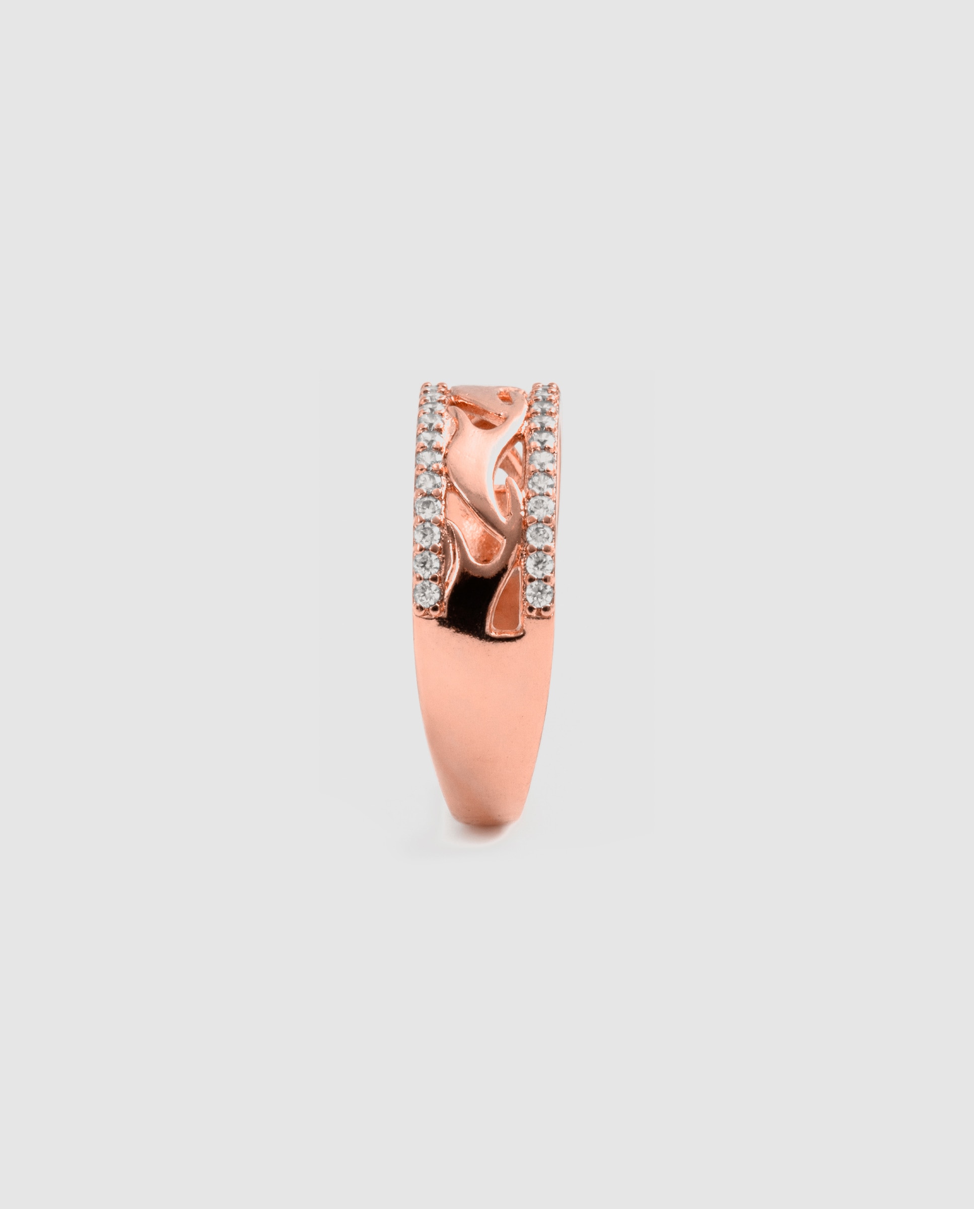 Anel Special Edition com Zirconita Brilhante em Ouro Rosa 18k Dourado-2