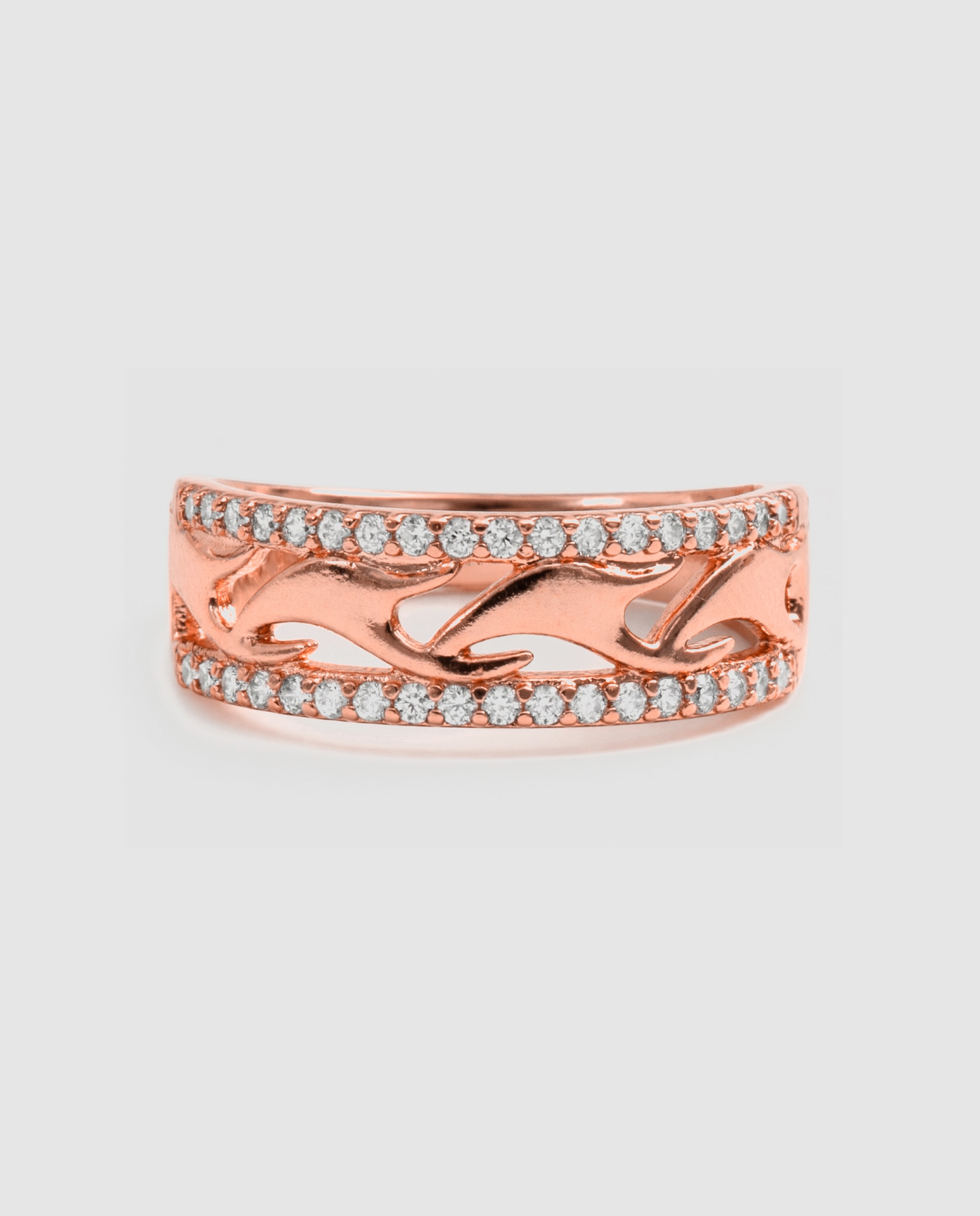 Anel Special Edition com Zirconita Brilhante em Ouro Rosa 18k Dourado-3