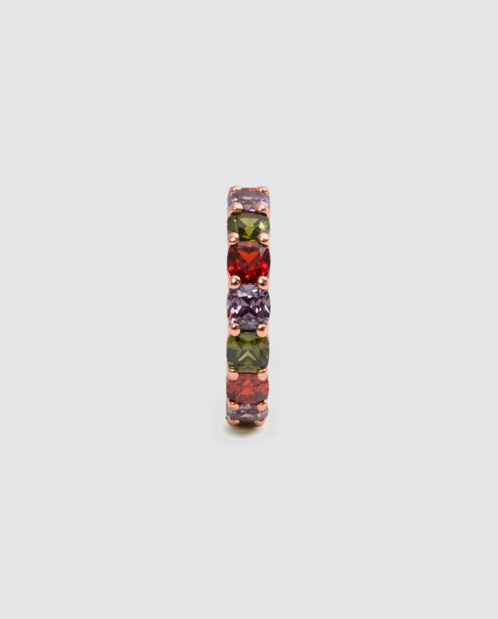 Anel Special Edition com Zirconita Multicolor Acabado em Ouro Rosa 18k Multicolor-2