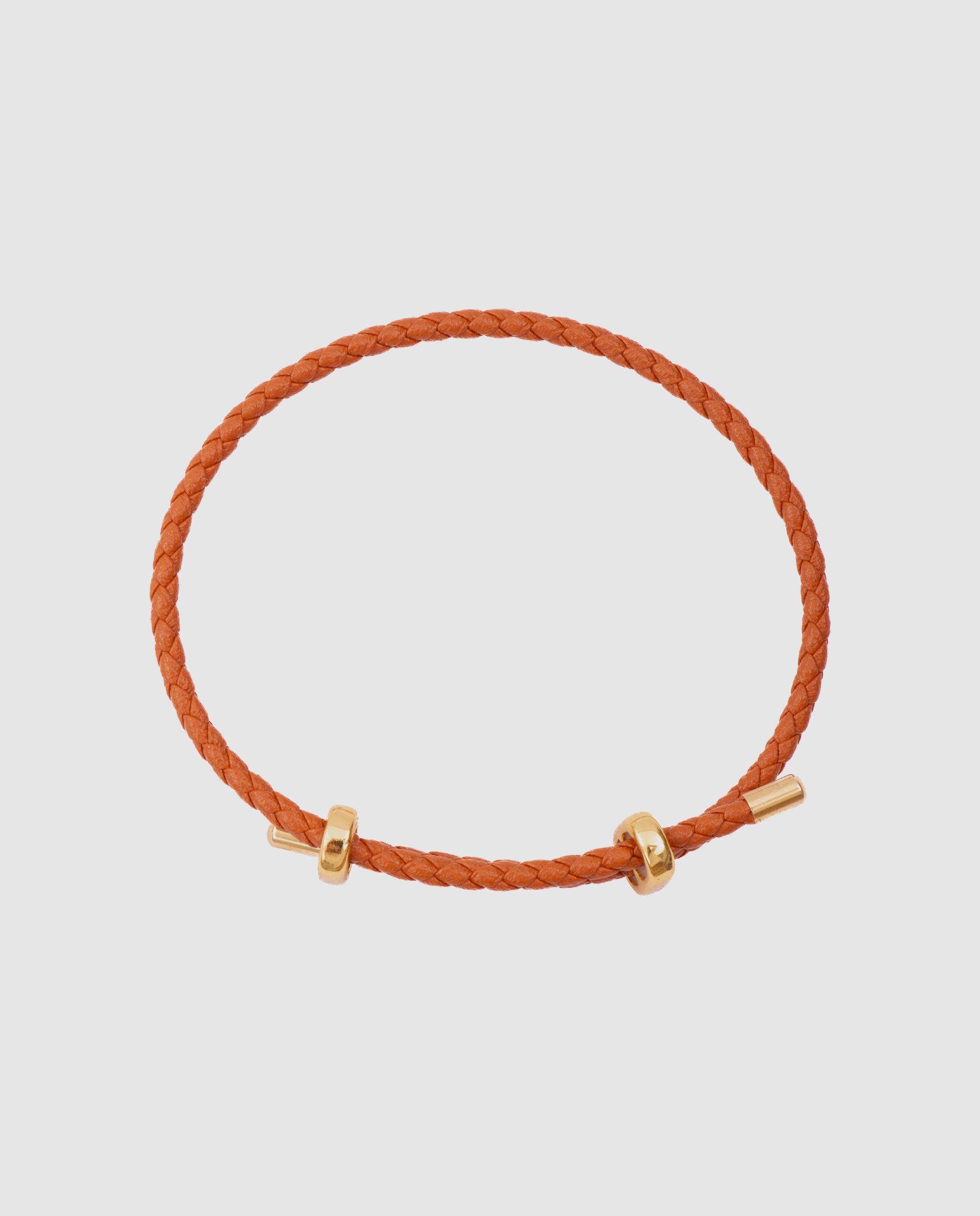 Pulseira Special Edition com Couro Acabada em Ouro Amarelo de 18k Castanho-3