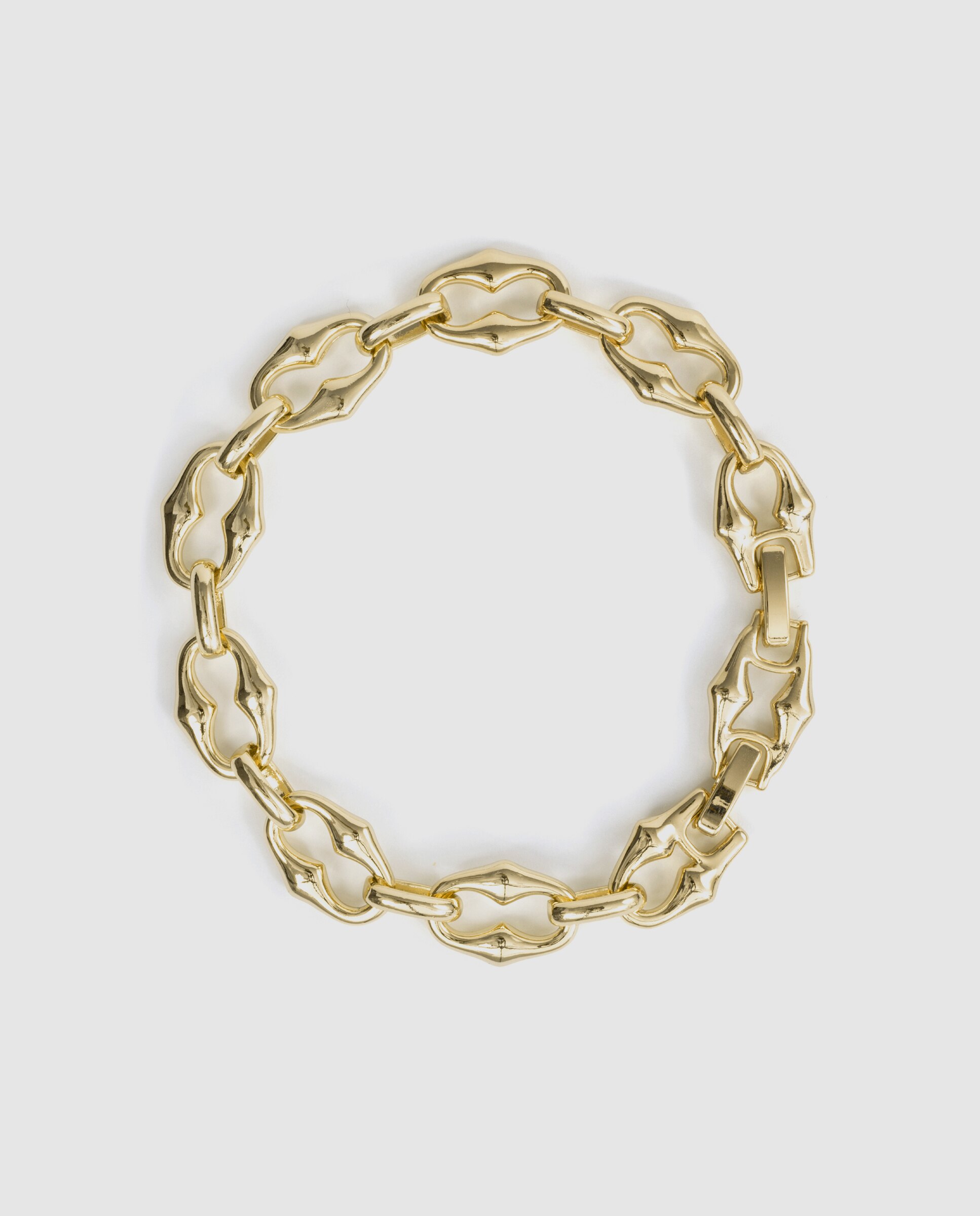Pulseira de Corrente Special Edition Acabada em Ouro Amarelo de 18k Dourado-3