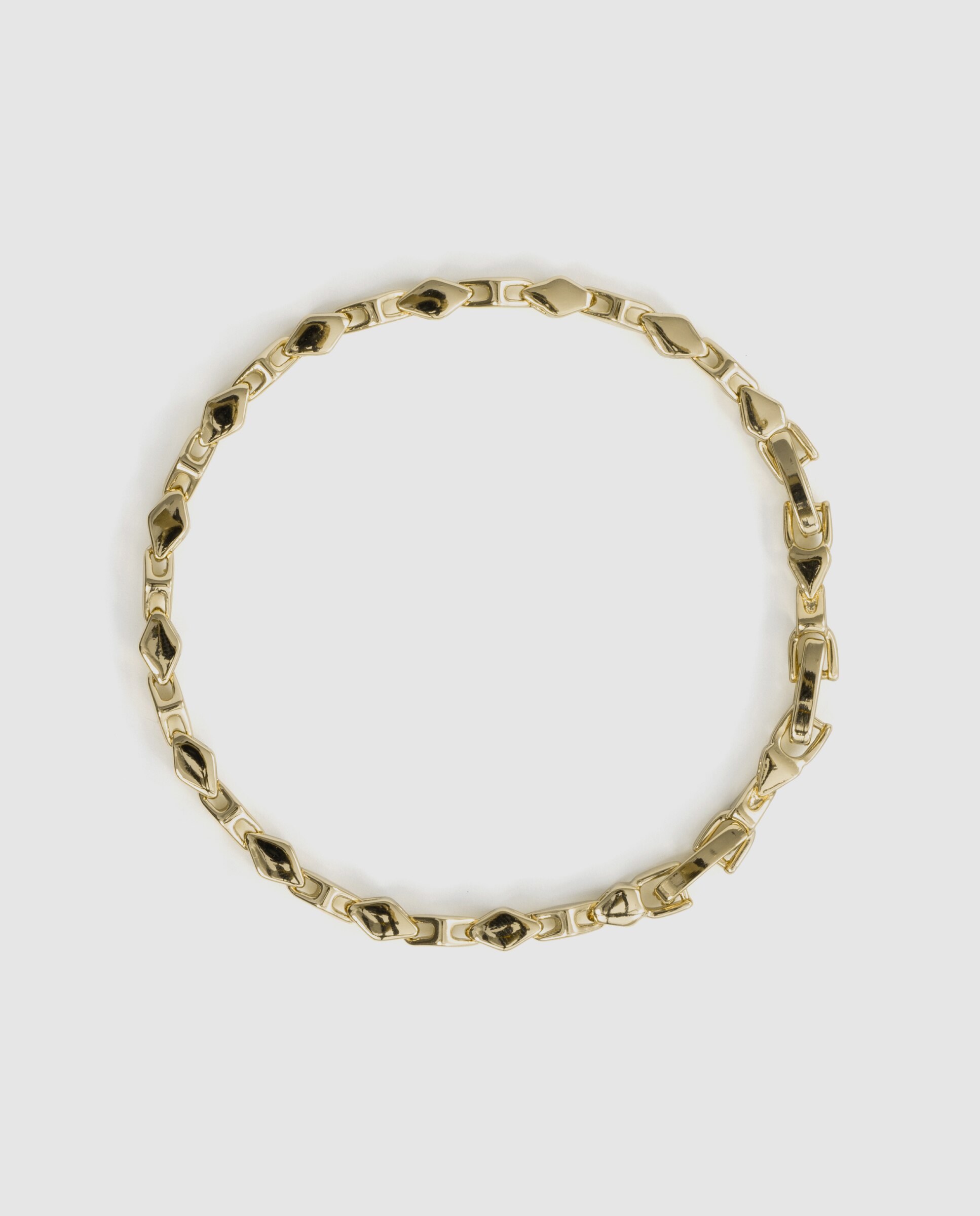 Pulseira de Corrente Special Edition Acabada em Ouro Amarelo de 18k Dourado-3