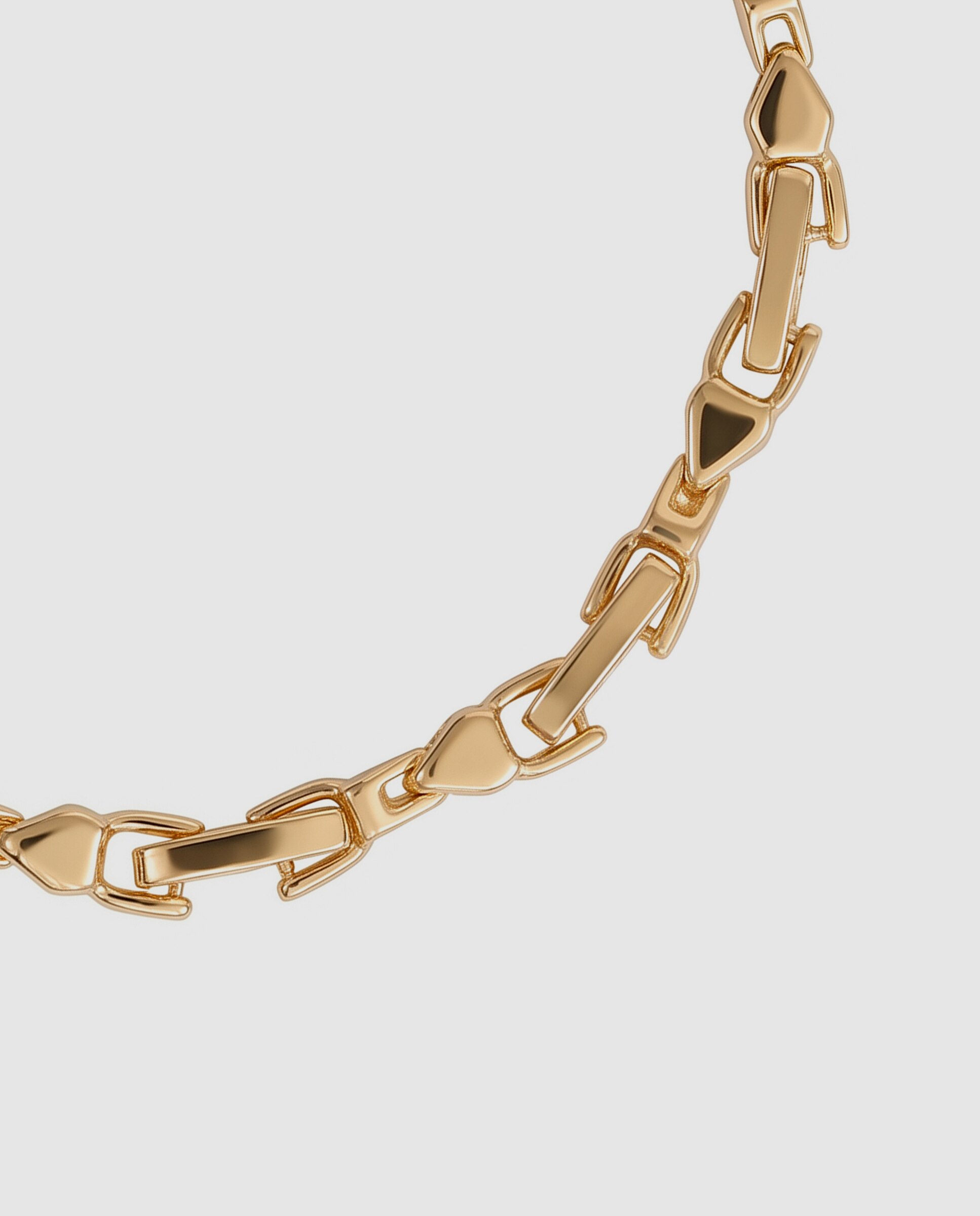 Pulseira de Corrente Special Edition Acabada em Ouro Amarelo de 18k Dourado-7