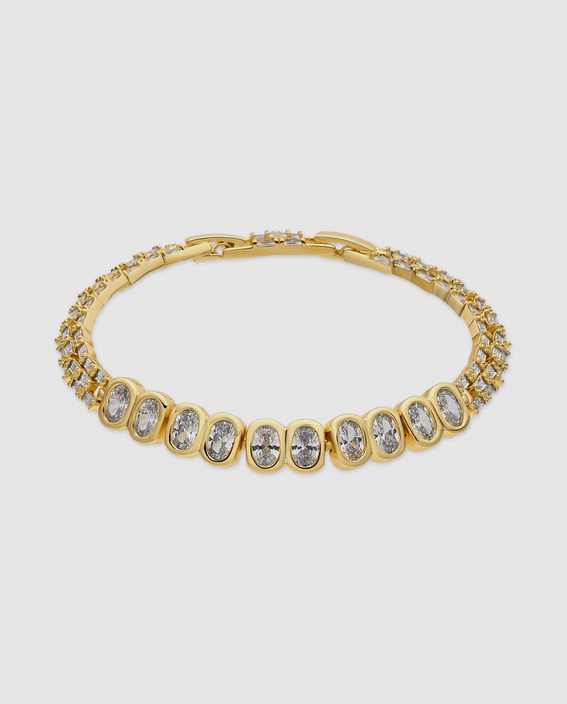 Imagem 0 de Pulseira de Corrente Special Edition Acabada em Ouro Amarelo de 18k com Zirconita Brilhante