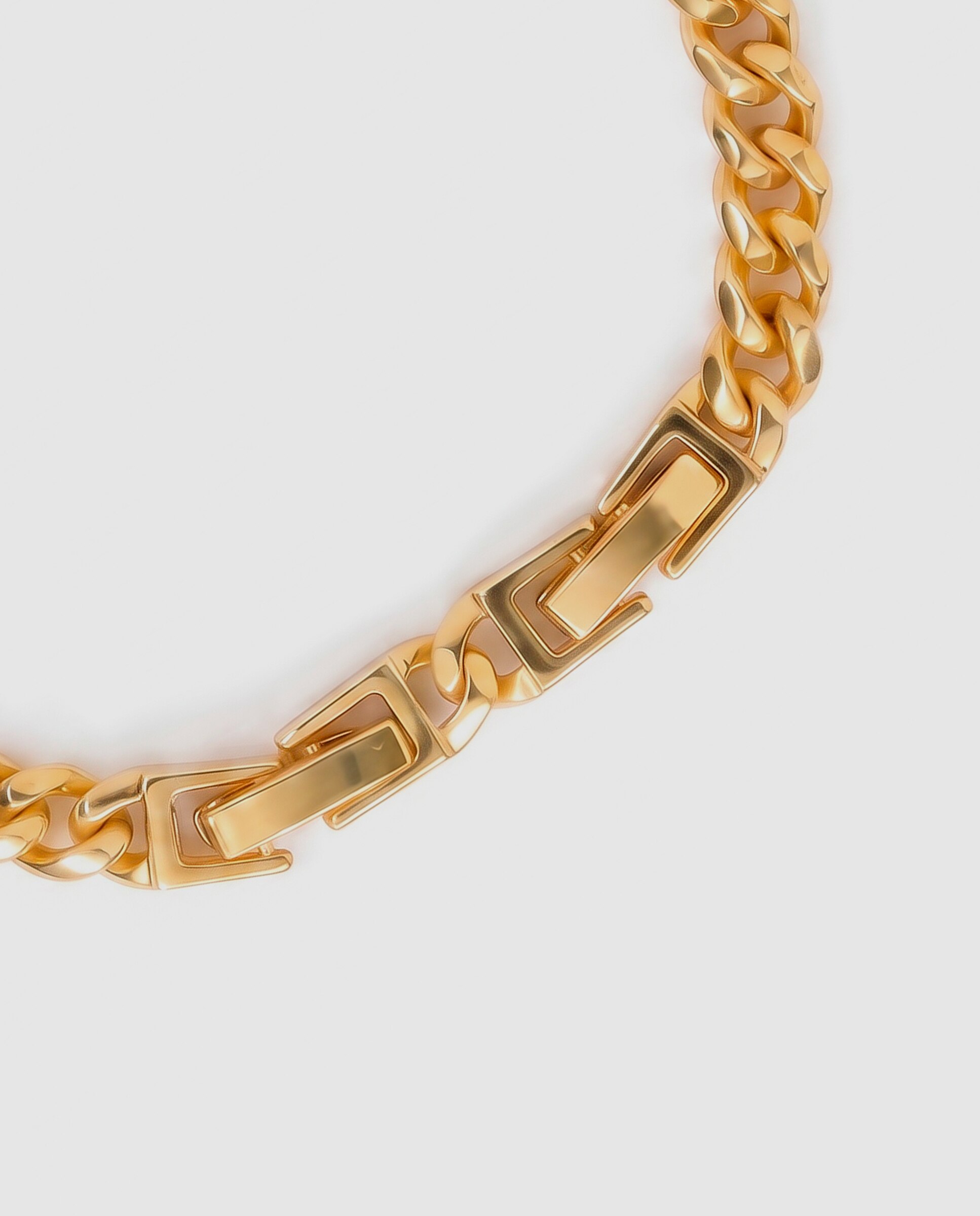 Pulseira de Corrente Special Edition Acabada em Ouro Amarelo de 18k com Zirconita Brilhante Dourado-7