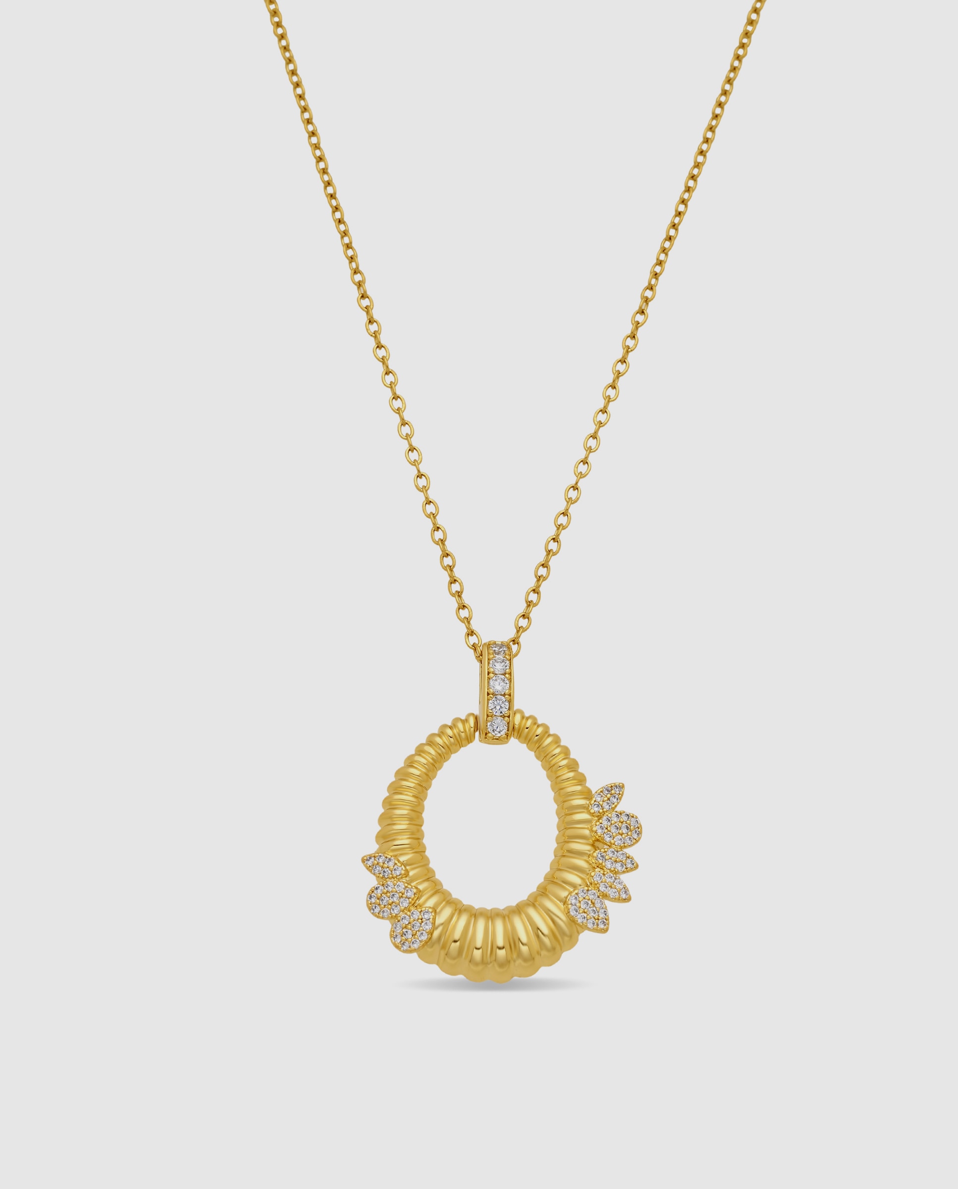 Colar Special Edition com Acabamento em Ouro Amarelo de 18k e Zirconita Brilhante Dourado-1