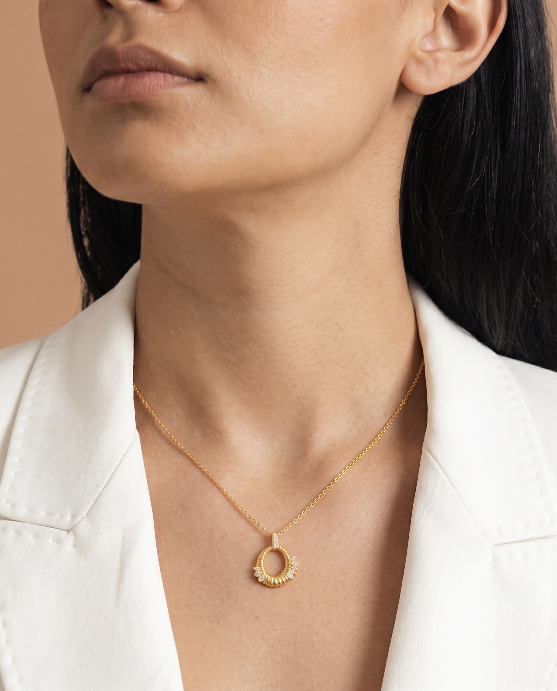 Colar Special Edition com Acabamento em Ouro Amarelo de 18k e Zirconita Brilhante Dourado-5